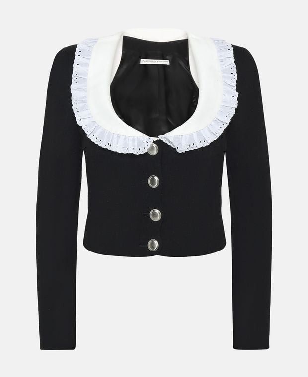 Alessandra Rich Wool jacket Size L / US 10 / IT 46 - 1 Thumbnail