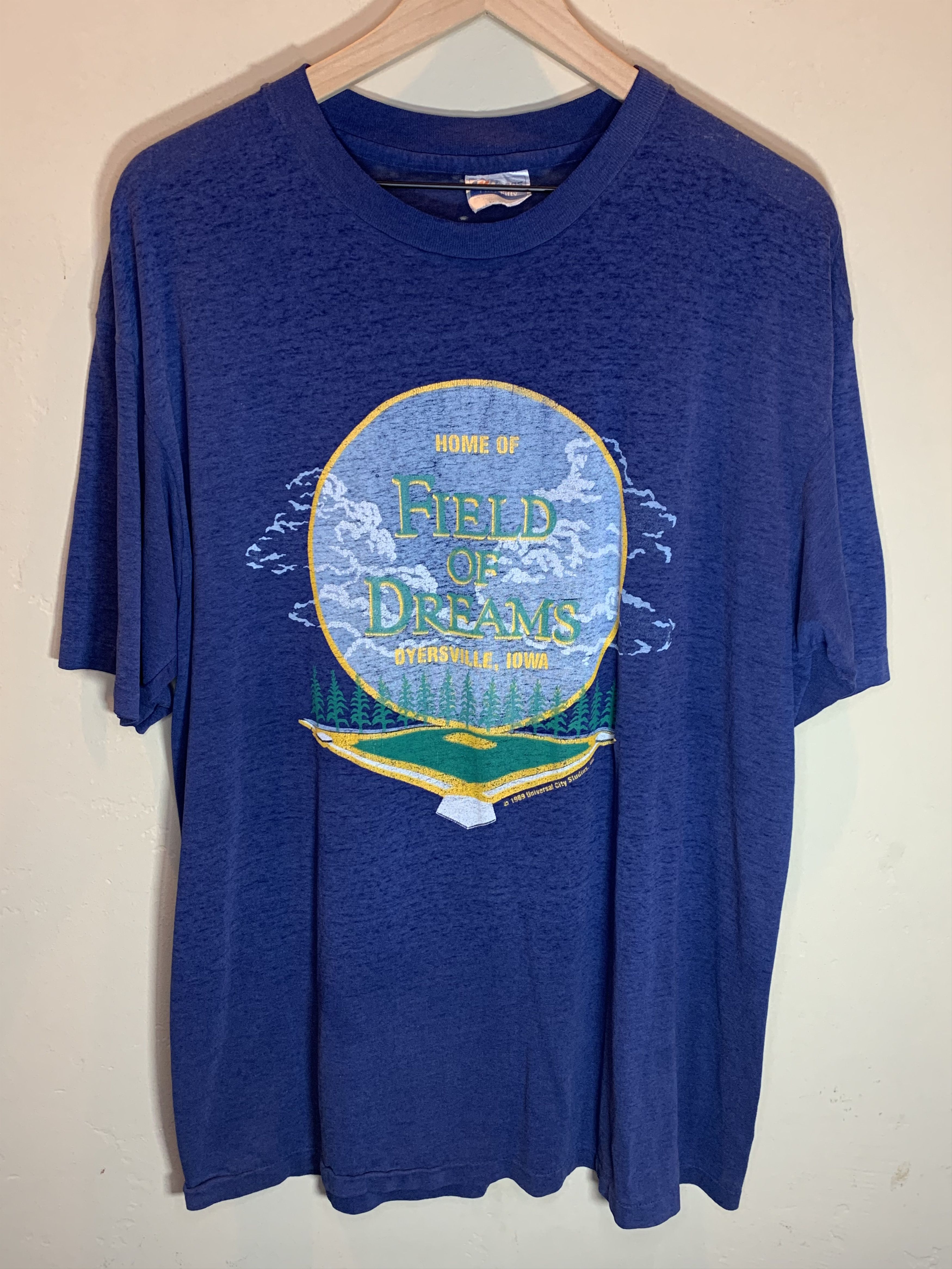 Vintage RARE Vintage 80s Field Of Dreams Movie Single Stitch T-Shirt Size US XL / EU 56 / 4 - 1 Thumbnail