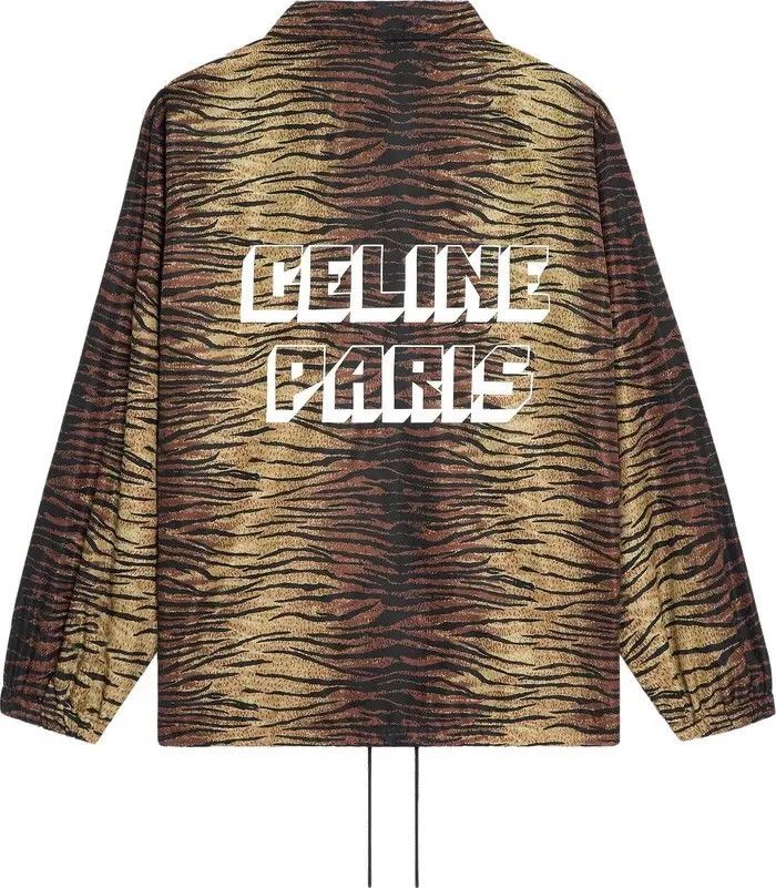 Celine $1.9k Celine tiger animal logo print coach jacket S M L Hedi Size US M / EU 48-50 / 2 - 11 Thumbnail