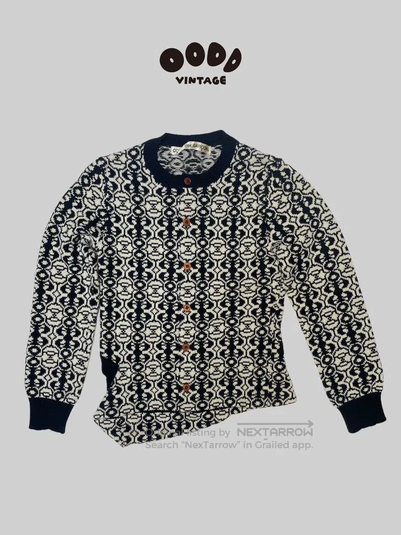 Comme des Garcons Comme Des Garcons Irregular Snowflake Knot Knit Cardigan Size S / US 4 / IT 40 - 1 Thumbnail