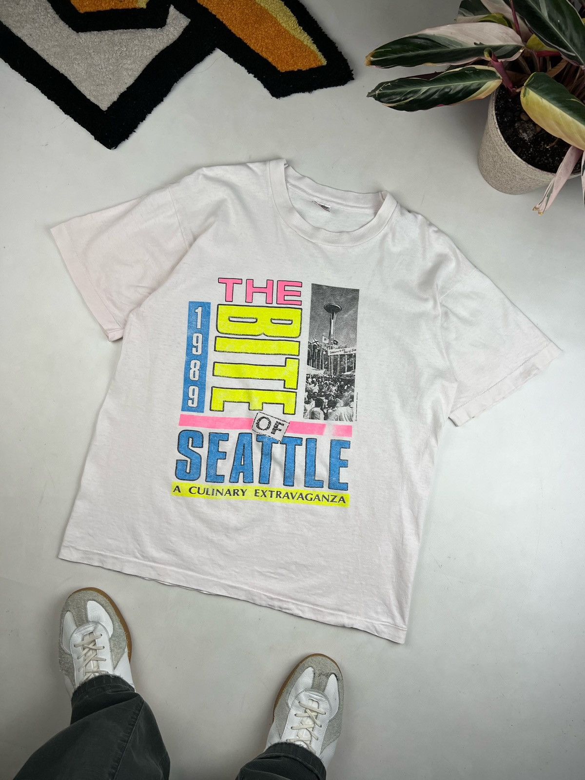 Vintage 1989 Seattle The Bite Tour City Art culinary extravaganza Size US L / EU 52-54 / 3 - 2 Thumbnail