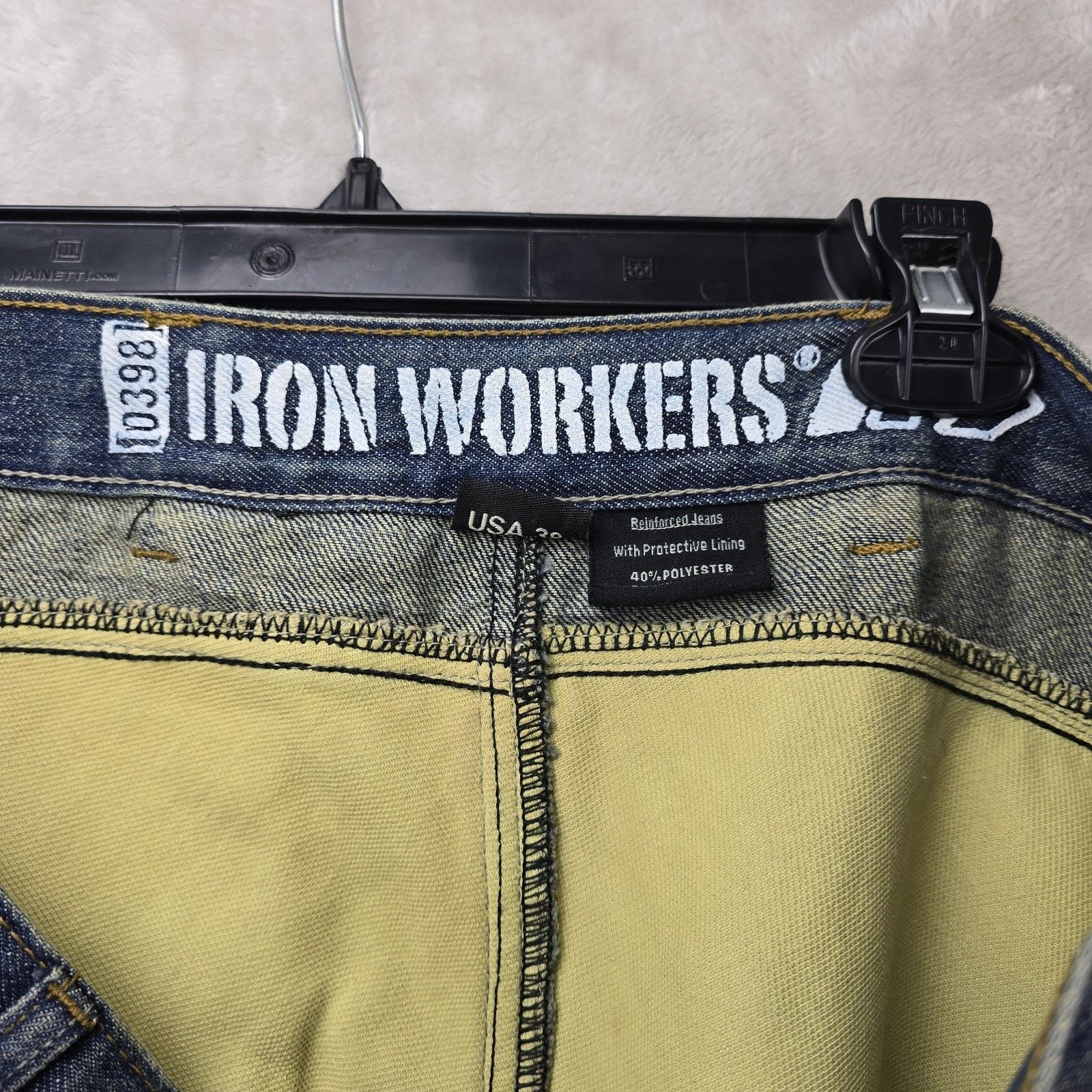 Other Bilt Iron Workers Jeans Mens 38 Protective Lining W/ Pads Size US 38 / EU 54 - 6 Thumbnail