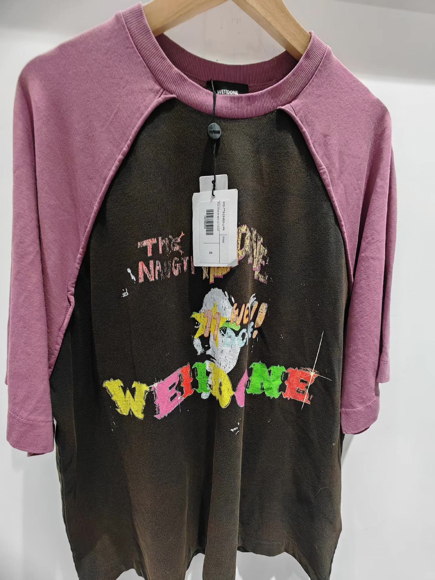 WE11DONE We11done 23FW Raglan Sleeve Sleeve Tee。 Q15 Size US S / EU 44-46 / 1 - 3 Thumbnail