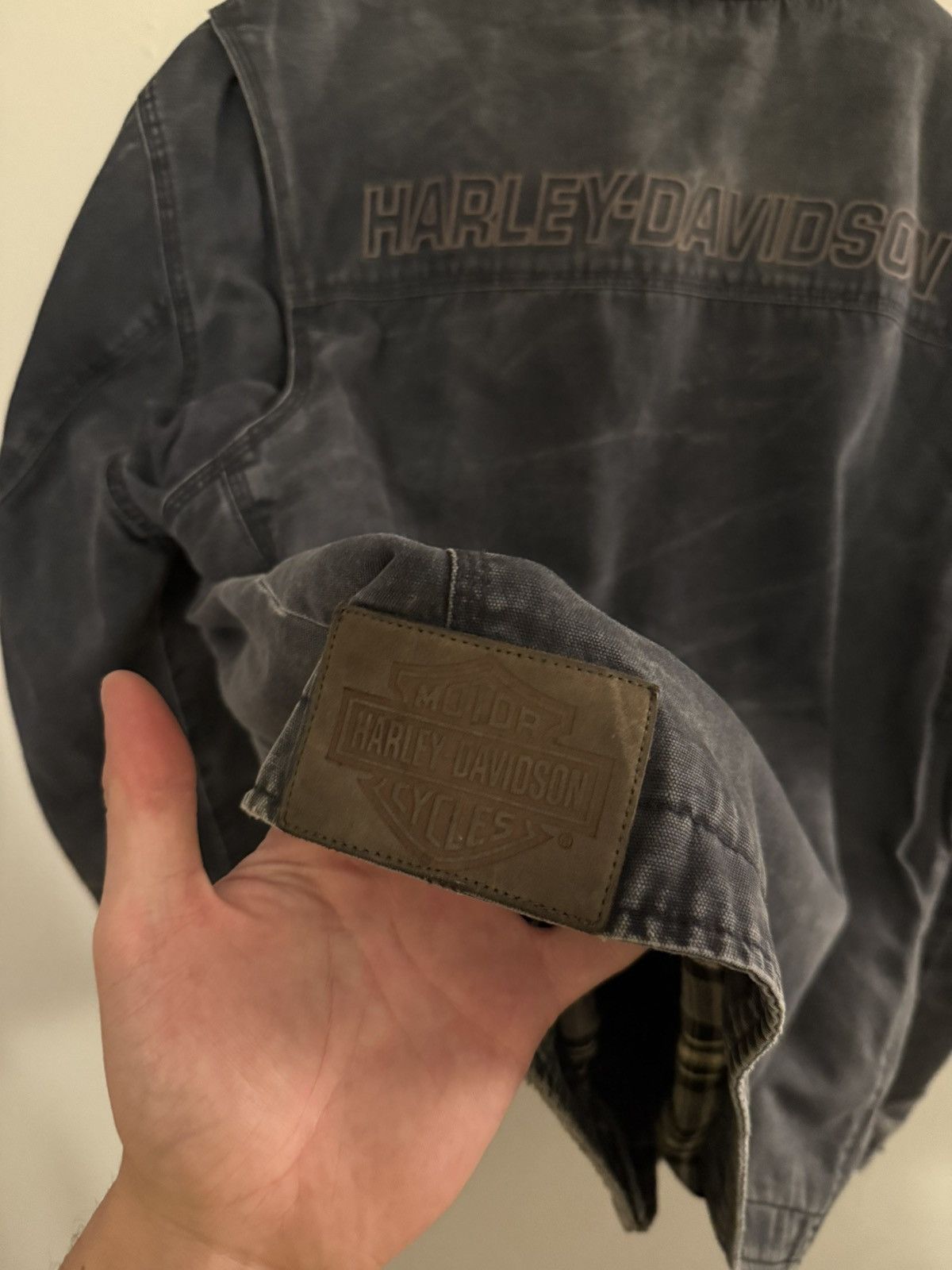 Harley Davidson Vintage 90's Harley Davidson Faded Thrashed Detroit Jacket Size US L / EU 52-54 / 3 - 7 Thumbnail