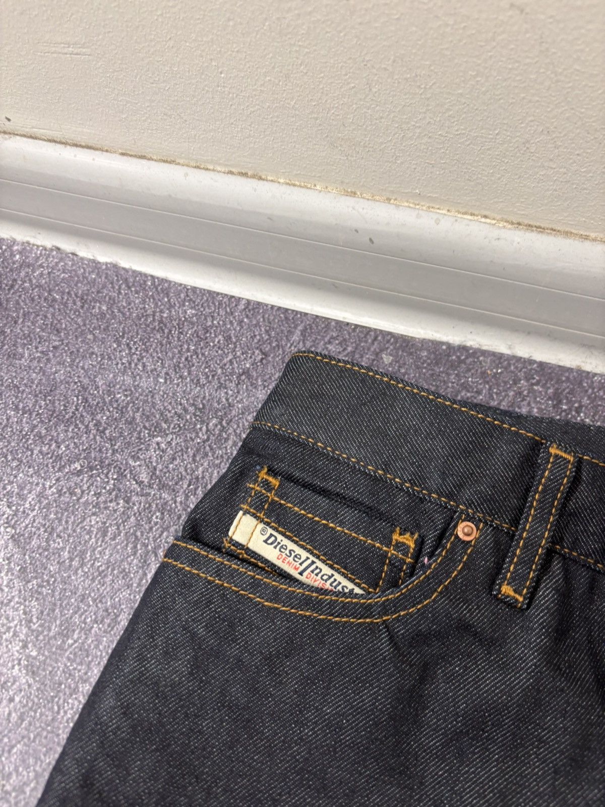 Diesel Diesel De-Mode NWT Women’s Navy/Black Denim Mini Skirt Size 24" / US 00 / IT 34 - 5 Thumbnail
