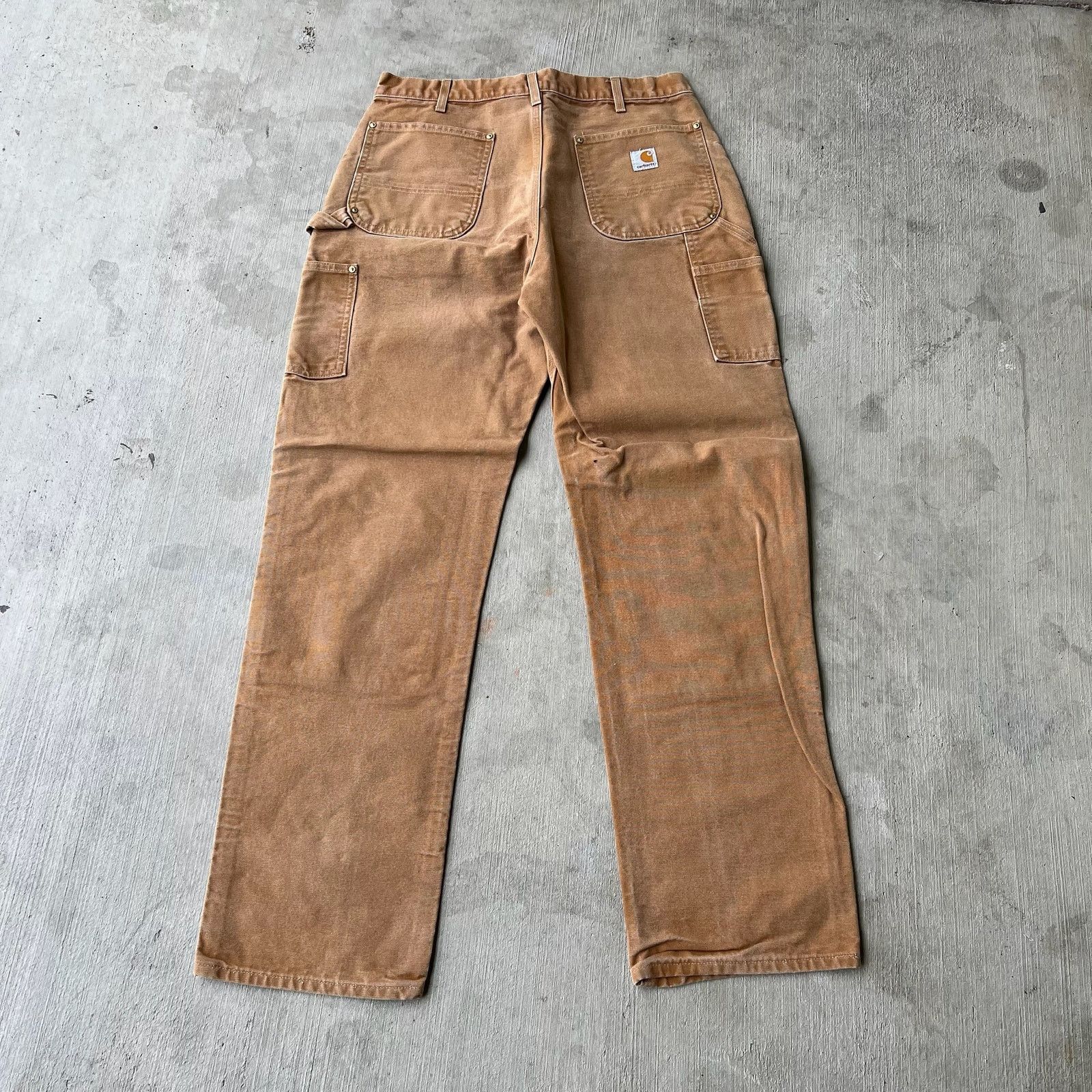 Carhartt × Vintage Carhartt brown double knee work wear carpenter pants Size US 34 / EU 50 - 6 Thumbnail