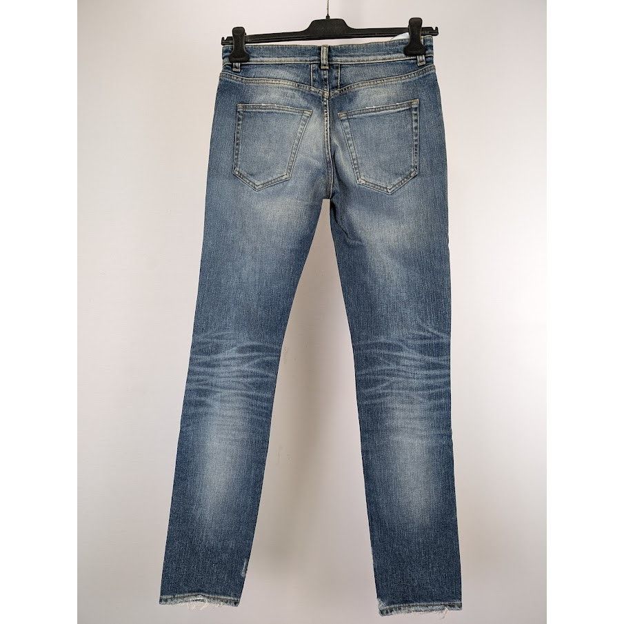 Saint Laurent Paris o1rshd1 Sample Jeans in Indigo Blue Size US 29 - 16 Thumbnail