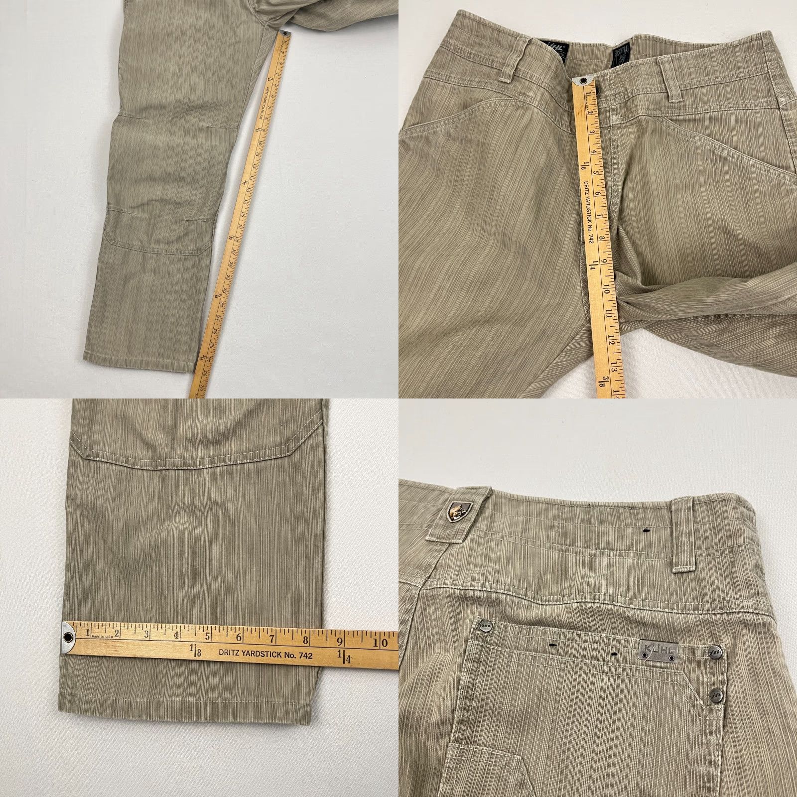 Vintage Kuhl Crag Series Pants Mens 34x28 Brown Durable Canvas Hiking Gorpcore Shirt? Size US 34 / EU 50 - 8 Thumbnail