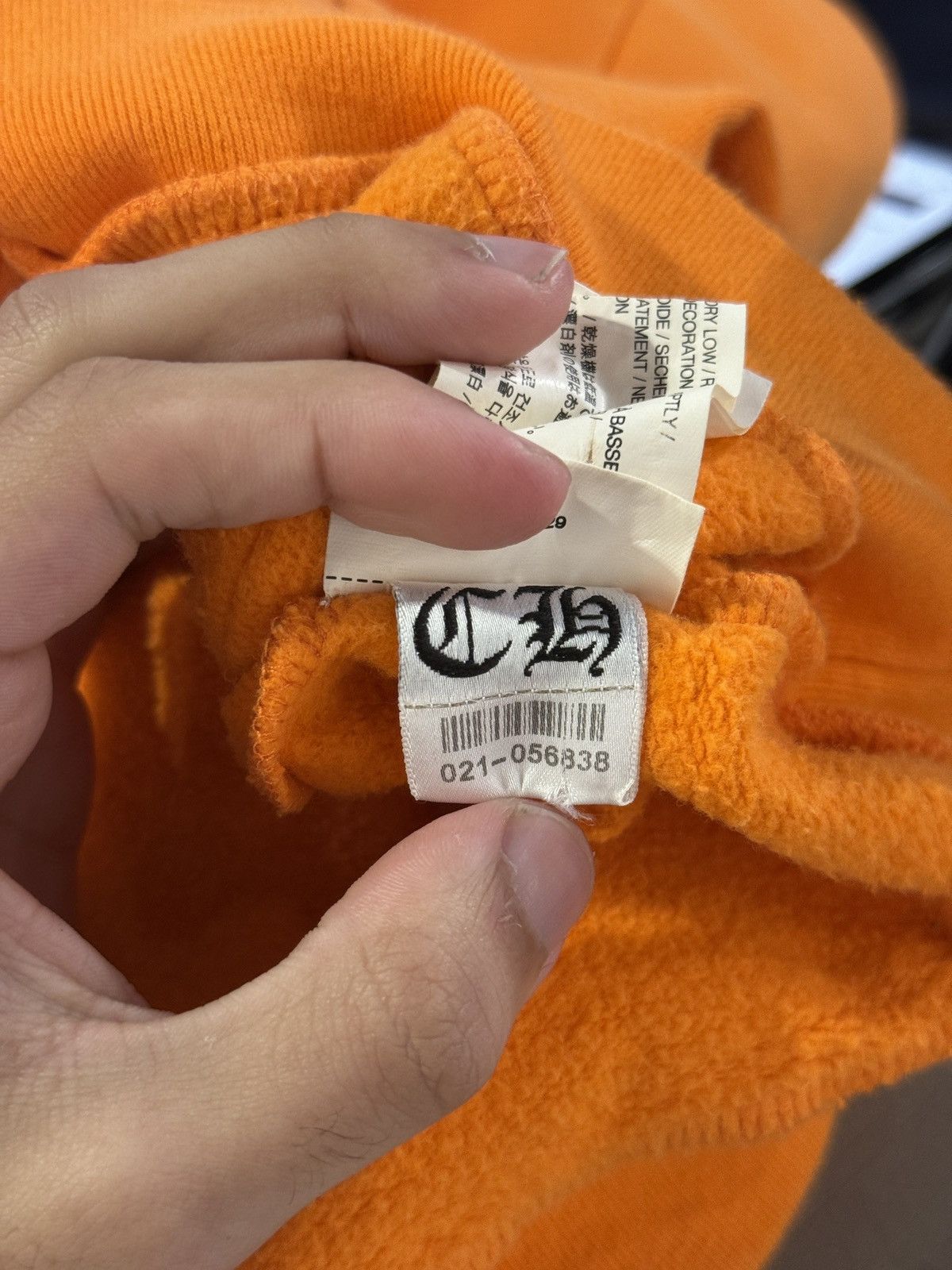 Chrome Hearts × Off-White Chrome Hearts Off-White Hoodie Orange - Like New Size US S / EU 44-46 / 1 - 10 Thumbnail
