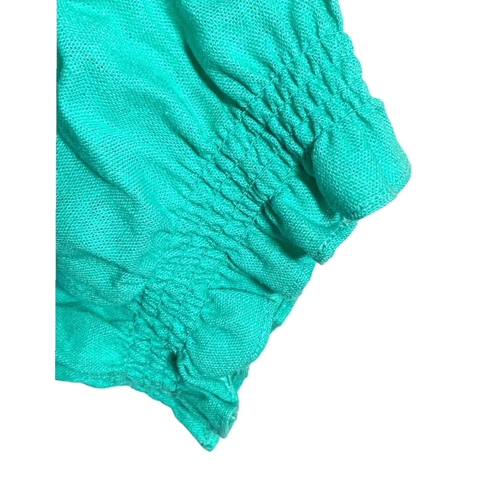 Vintage Draper James Square Neck Puff Sleeve Teal Dress Womens 2XL Classic Preppy Spring Mini Linen Rayon Lined Zip Back Gelend Size XXL / US 16-18 / IT 52-54 - 4 Thumbnail