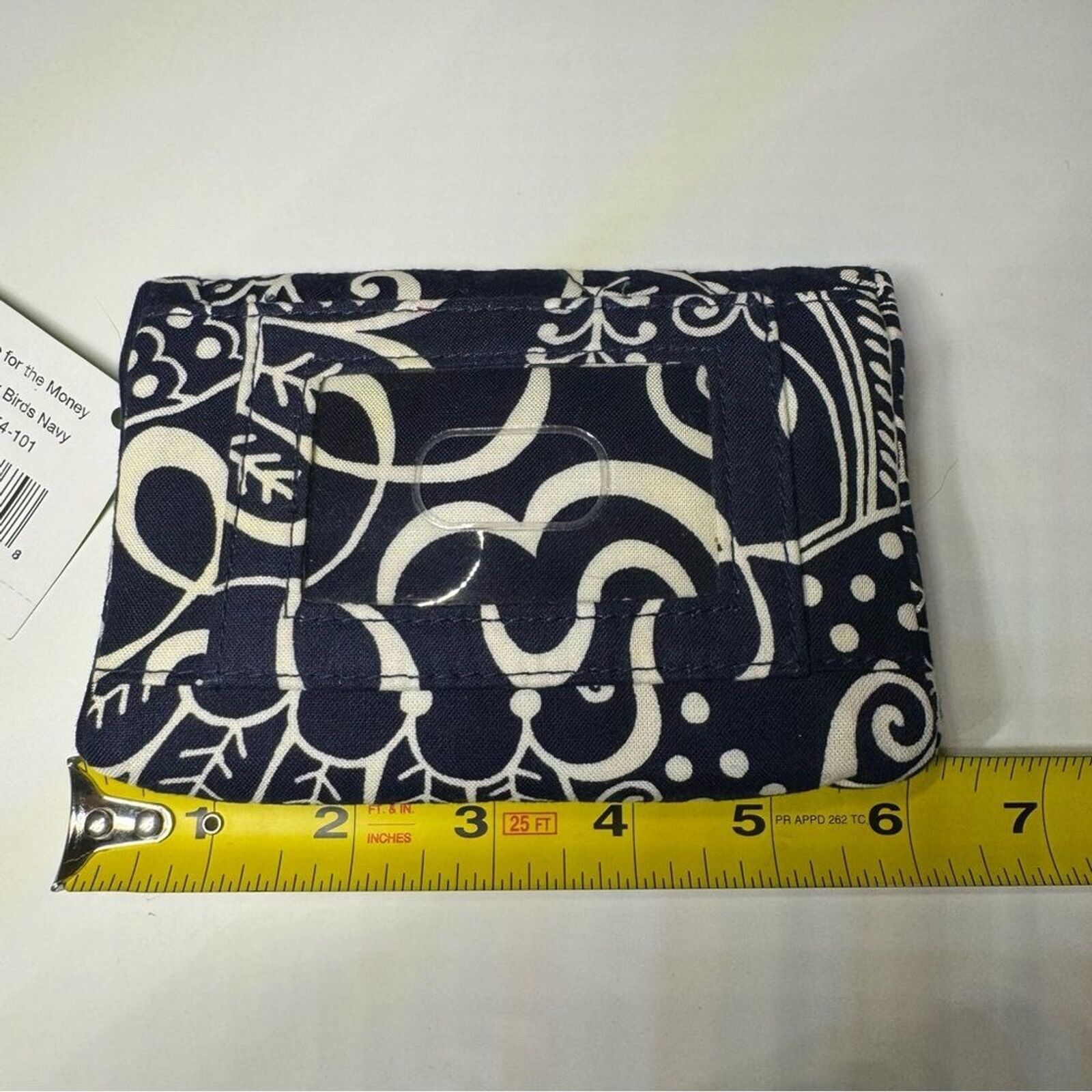 Vera Bradley Vera Bradley One for the Money Wallet Twirly Birds Navy Ret Size ONE SIZE - 10 Thumbnail