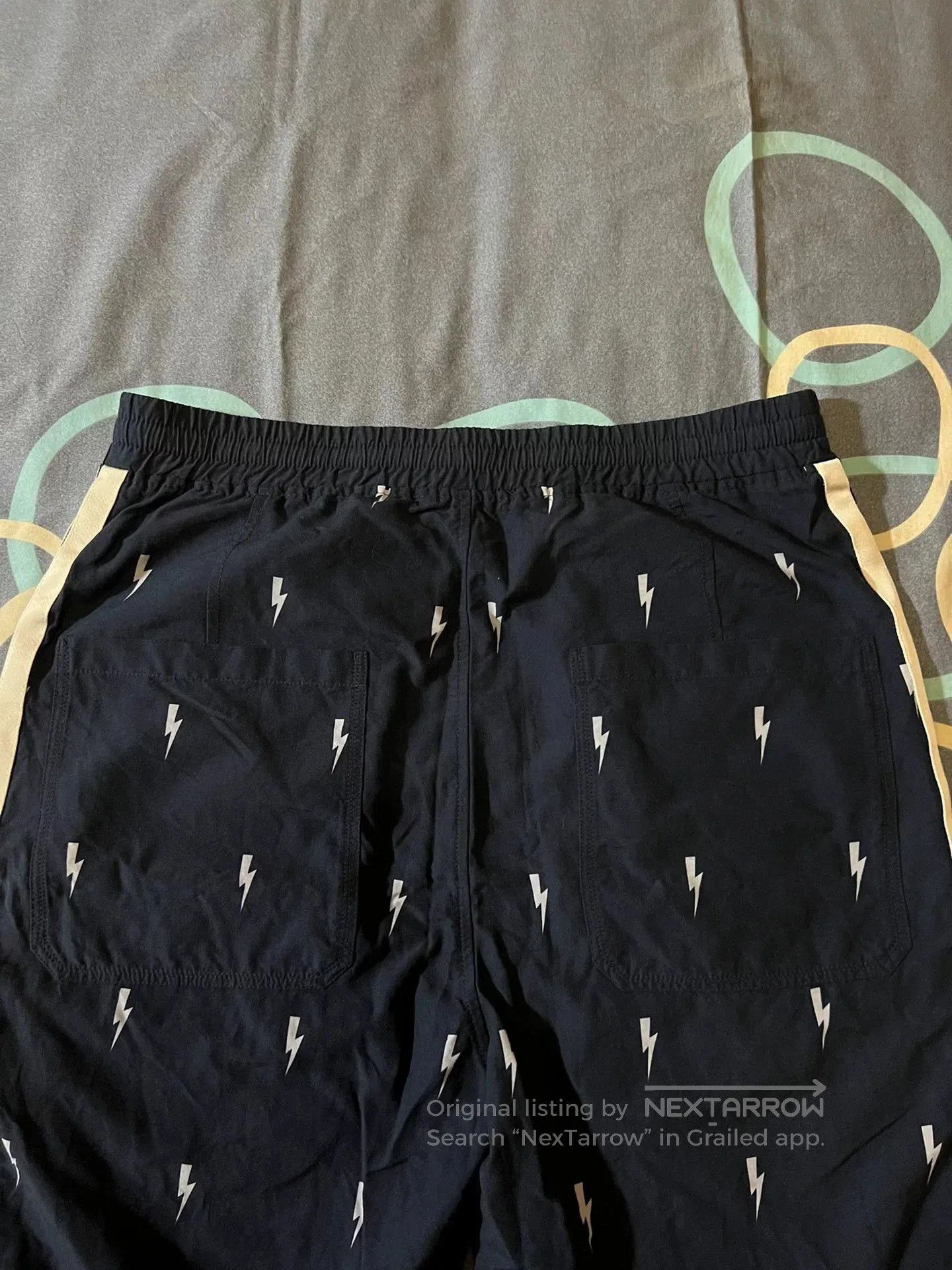 Neil Barrett Neil Barrett Lightning Trim Spliced Casual Shorts. Size US 32 / EU 48 - 4 Thumbnail