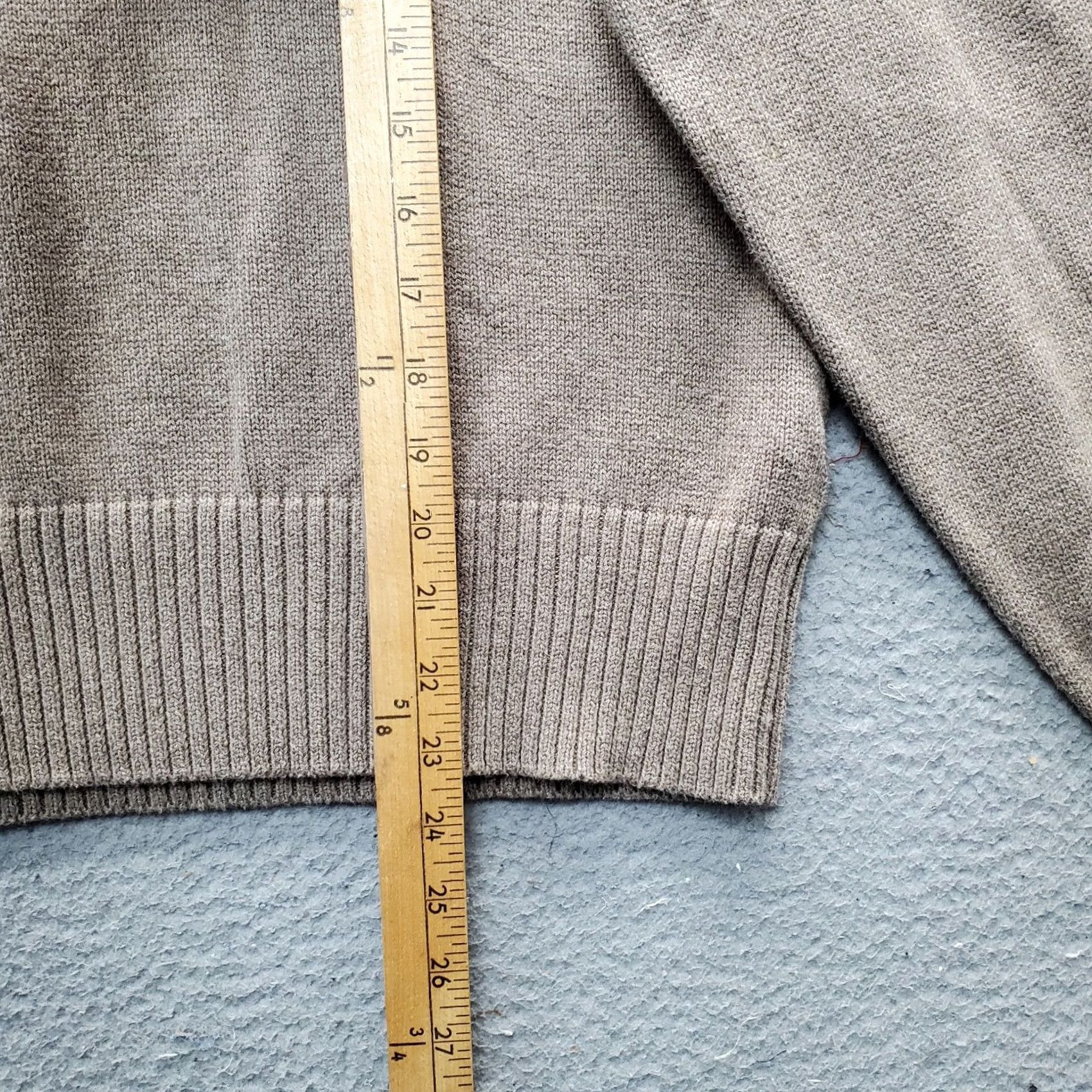 Vintage Jeanne Pierre Mens XL Brown Knitted Long Sleeve Shawl Collar Pullover Sweater Size US XL / EU 56 / 4 - 5 Thumbnail