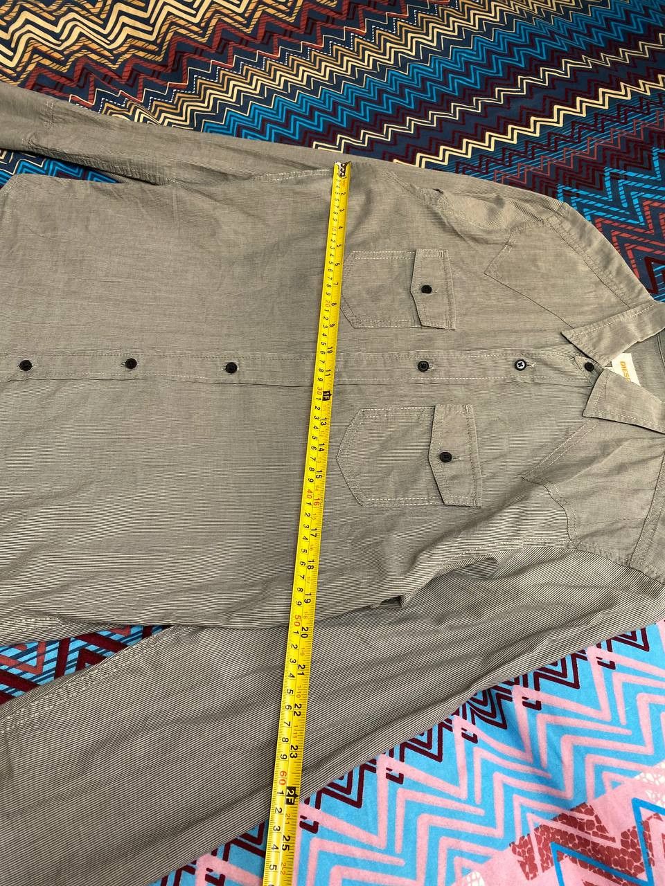 Diesel Vintage Y2K shirt striped Diesel size M luxury streetwear Size US M / EU 48-50 / 2 - 11 Thumbnail