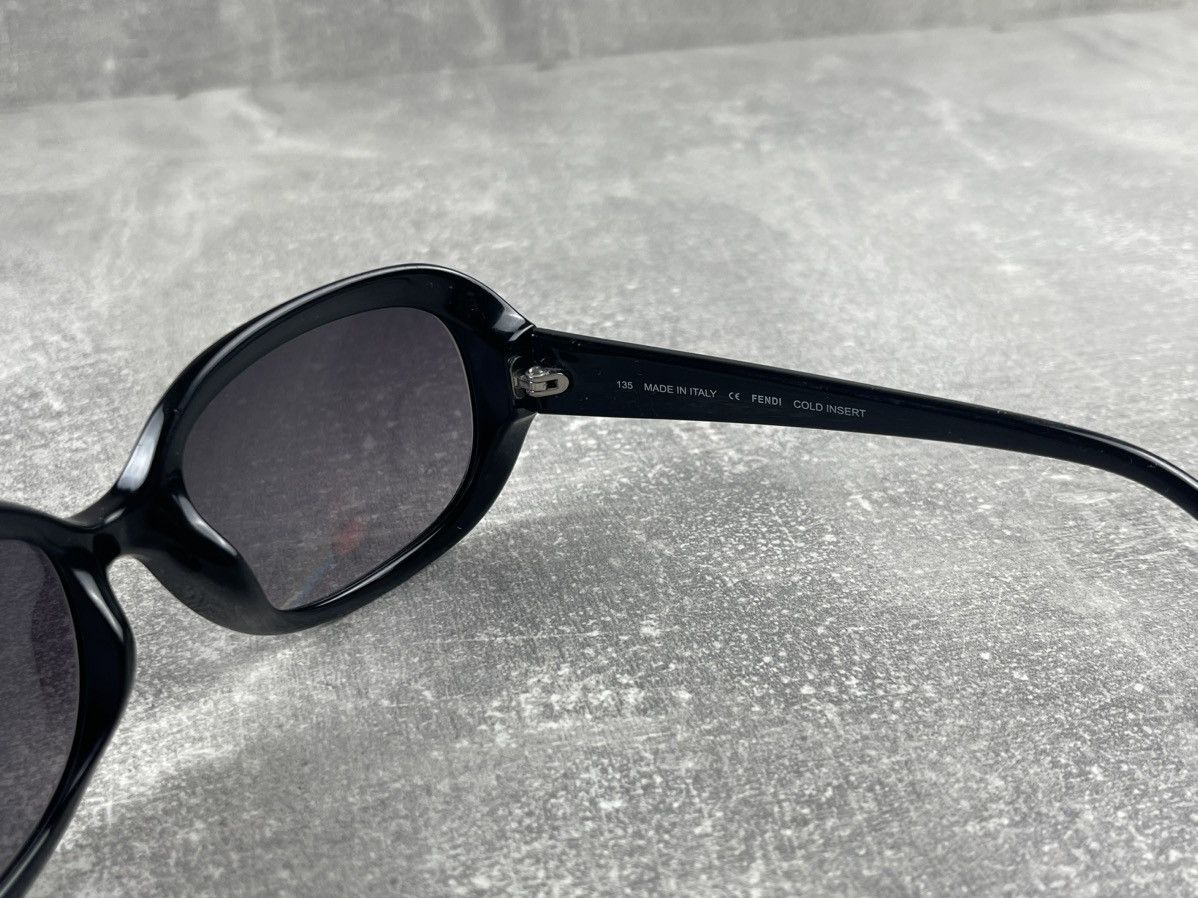 Fendi Fendi Black Oval FF Monogram Sunglasses Italy Made Vintage Size ONE SIZE - 5 Thumbnail