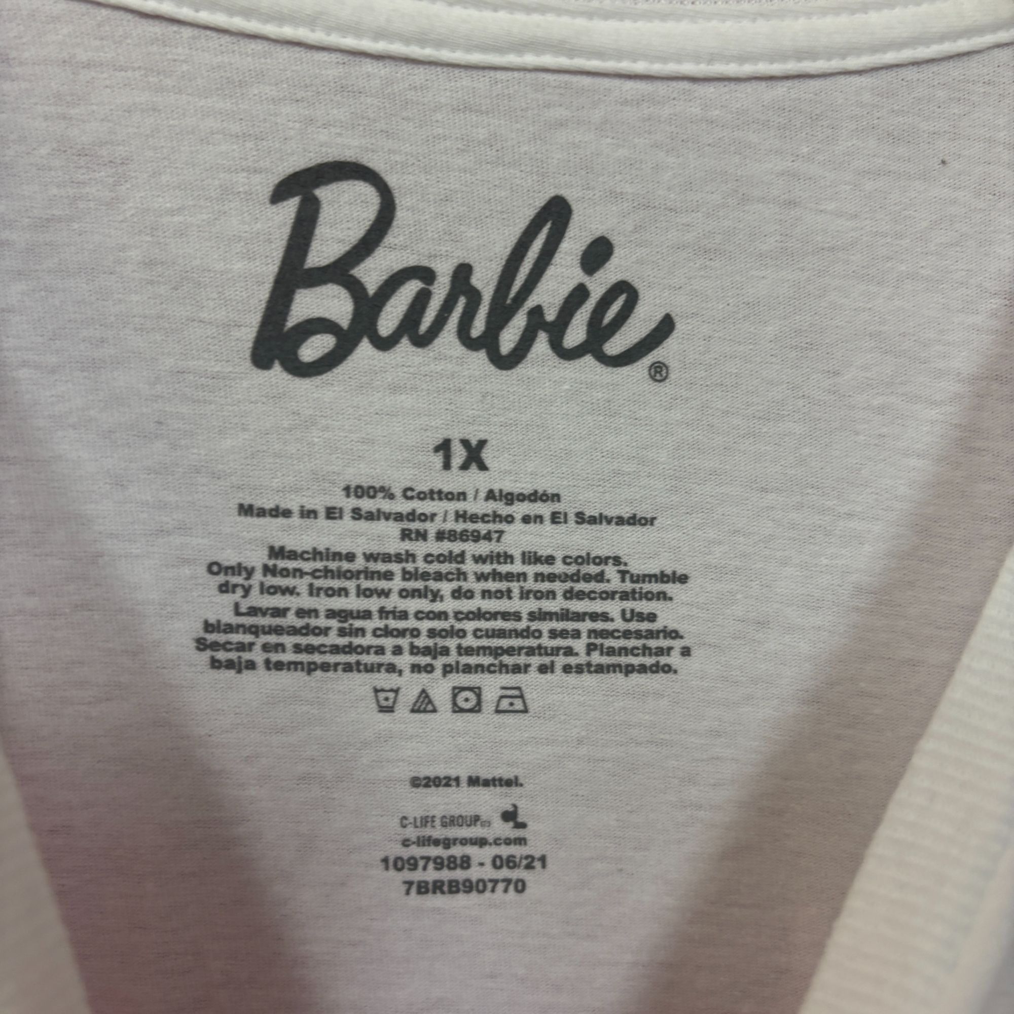 Other Barbie Pink Neon Logo Tshirt size 1x Size XL / US 12-14 / IT 48-50 - 4 Thumbnail