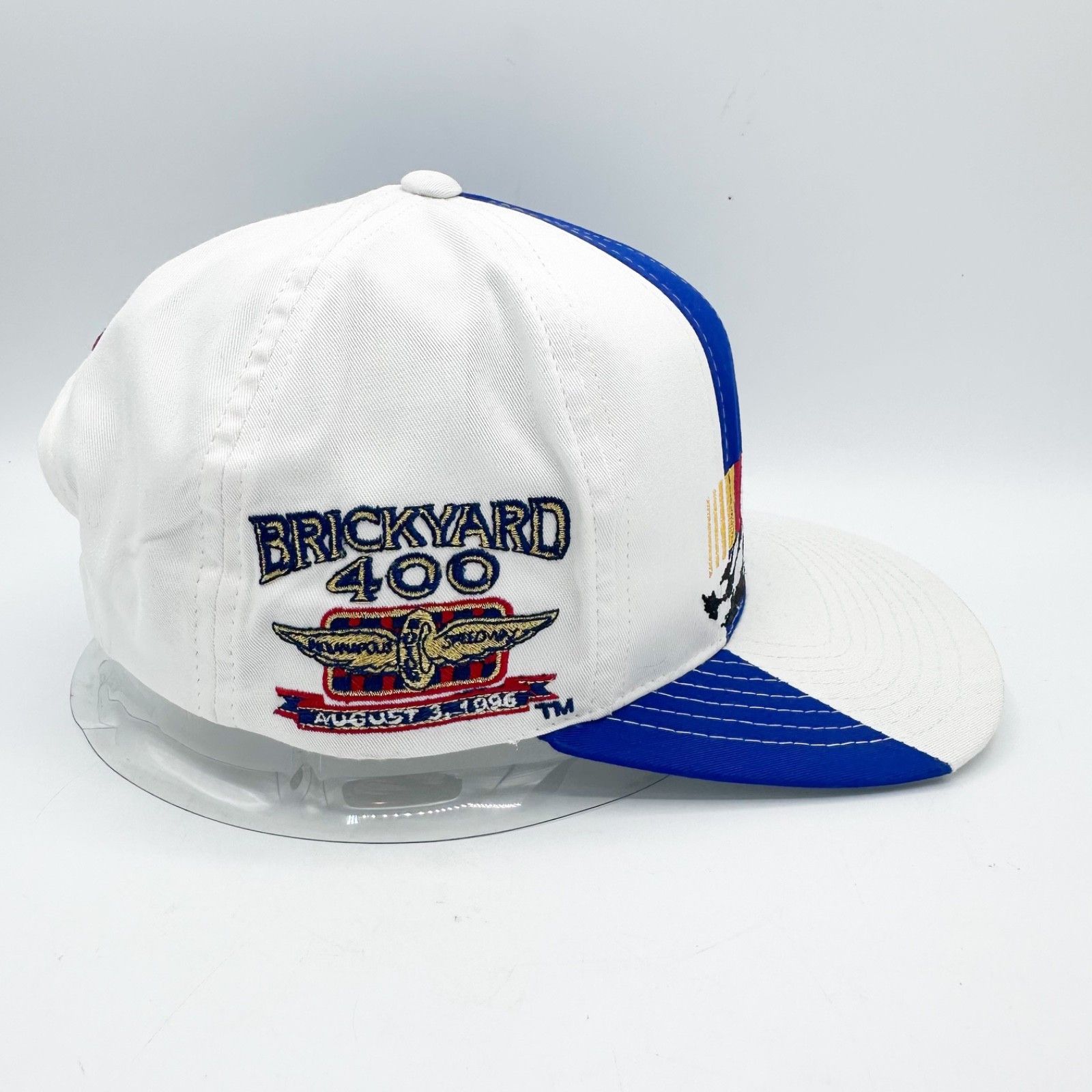 NASCAR VINTAGE 1996 NASCAR Racing Brickyard 400 CFS Snapback Hat Size ONE SIZE - 4 Thumbnail
