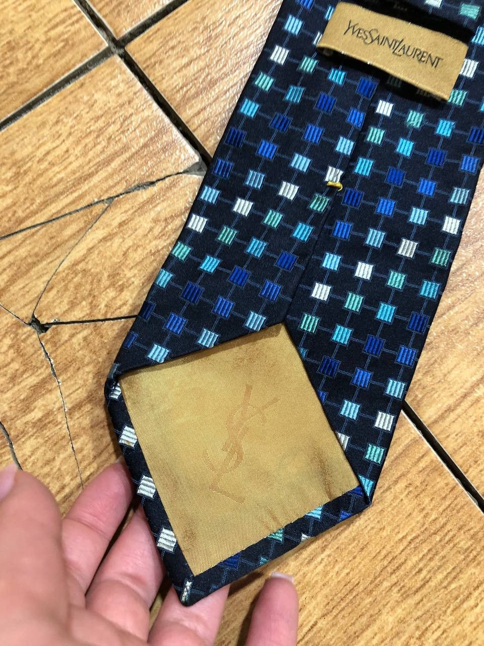 Yves Saint Laurent YSL Yves Saint Laurent Silk Tie Mens Size ONE SIZE - 6 Thumbnail