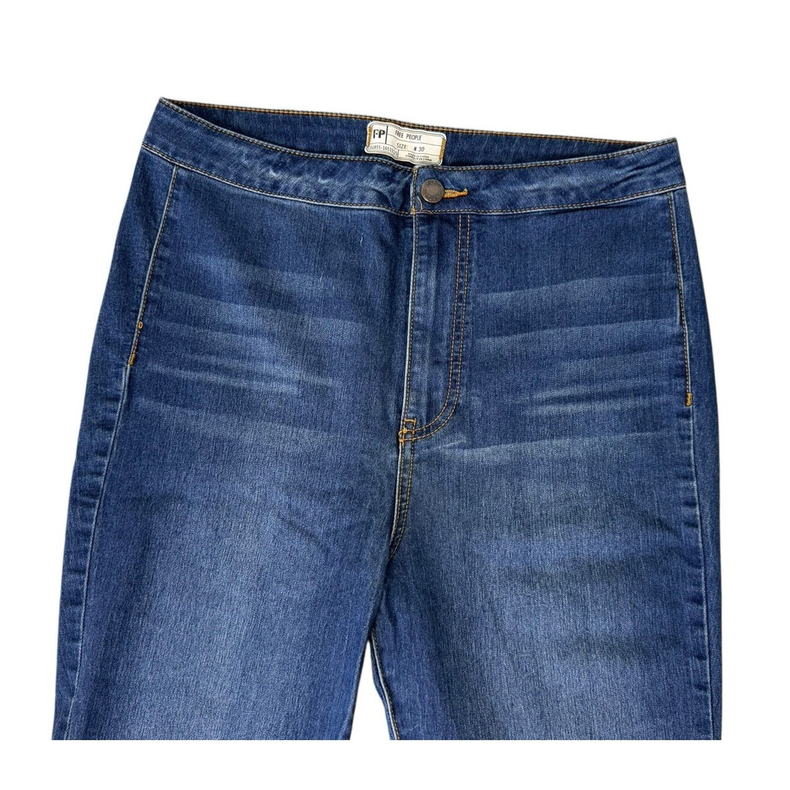 Free People FREE PEOPLE Just Float On Flare Jeans Vintage Bell Bottom 30 Size 30" / US 8 / IT 44 - 4 Thumbnail
