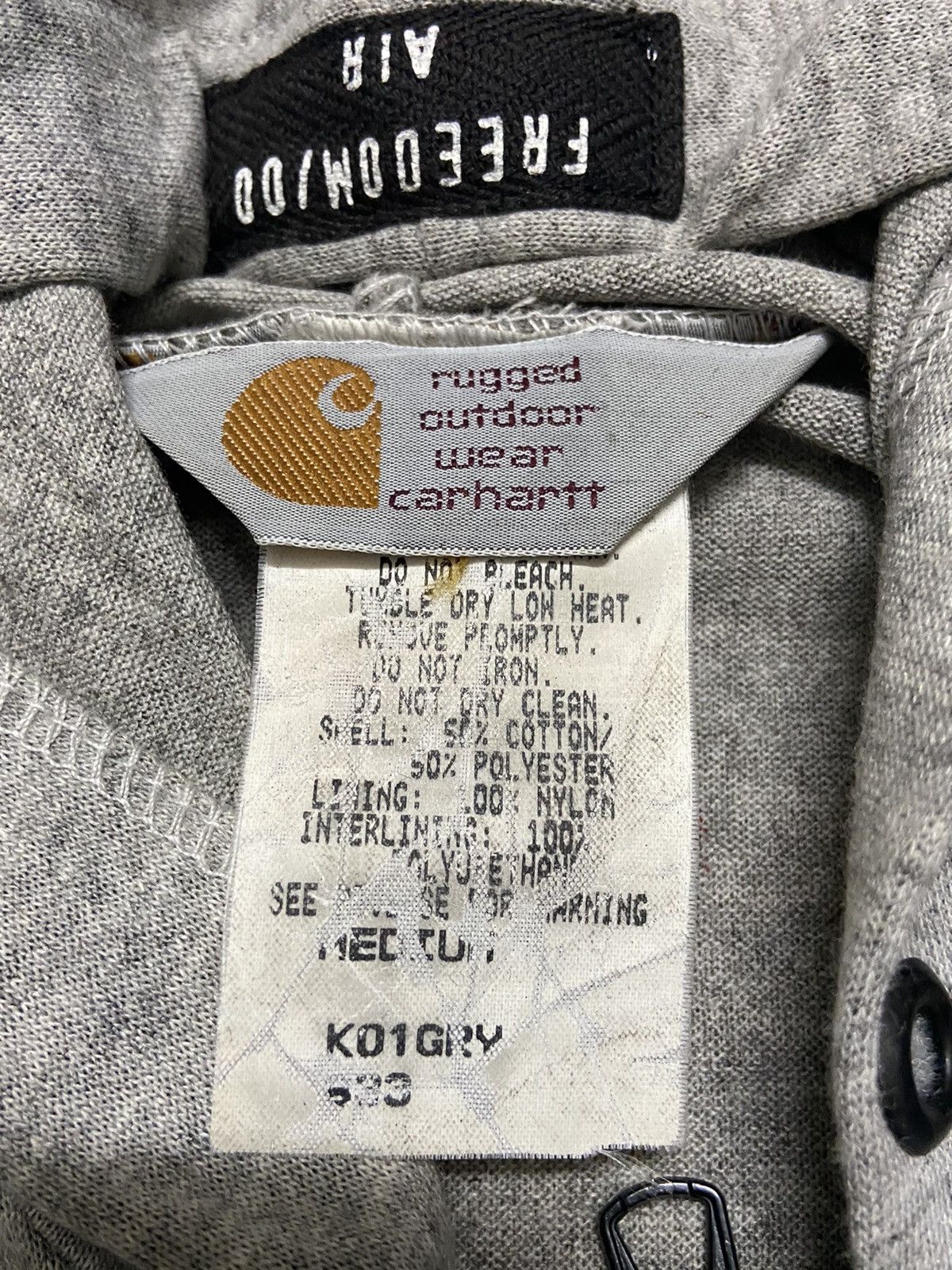 Carhartt × Carhartt Wip × Vintage Vintage 90s Carhatt Air Neo Kamikaze Hoodie Sweatshirt Size US M / EU 48-50 / 2 - 6 Thumbnail