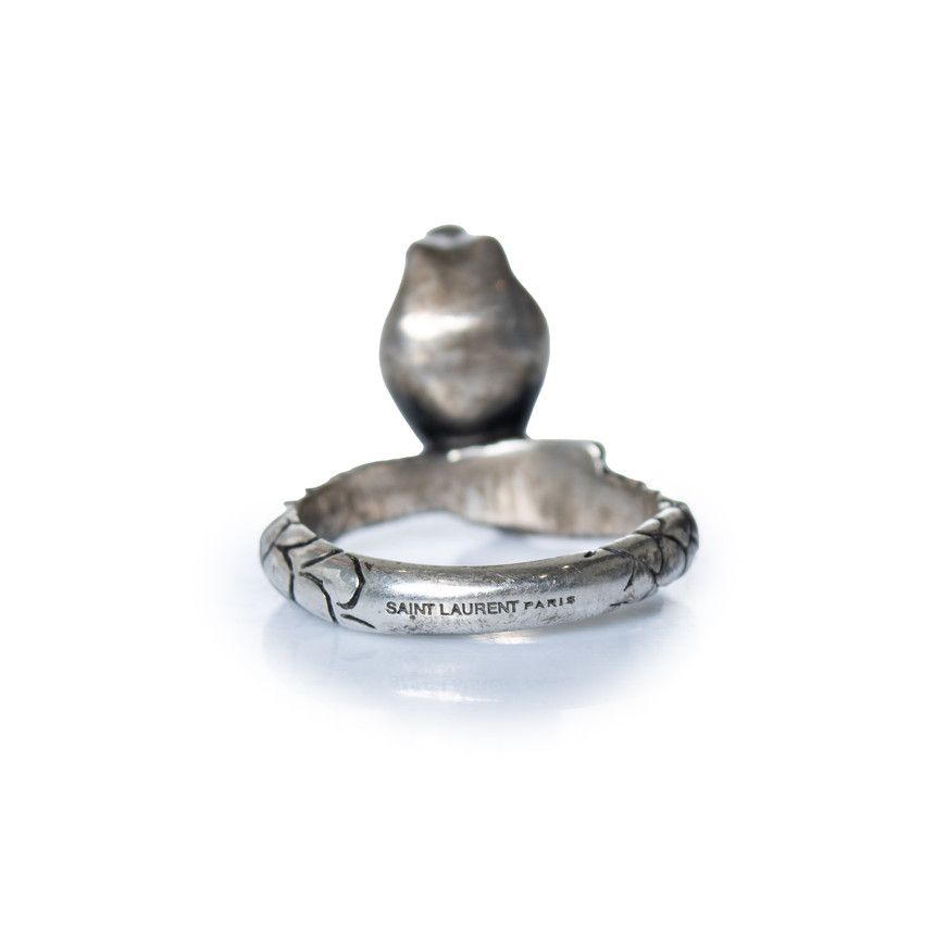 Saint Laurent Paris Saint Laurent, silver toned cobra snake ring Size ONE SIZE - 4 Thumbnail