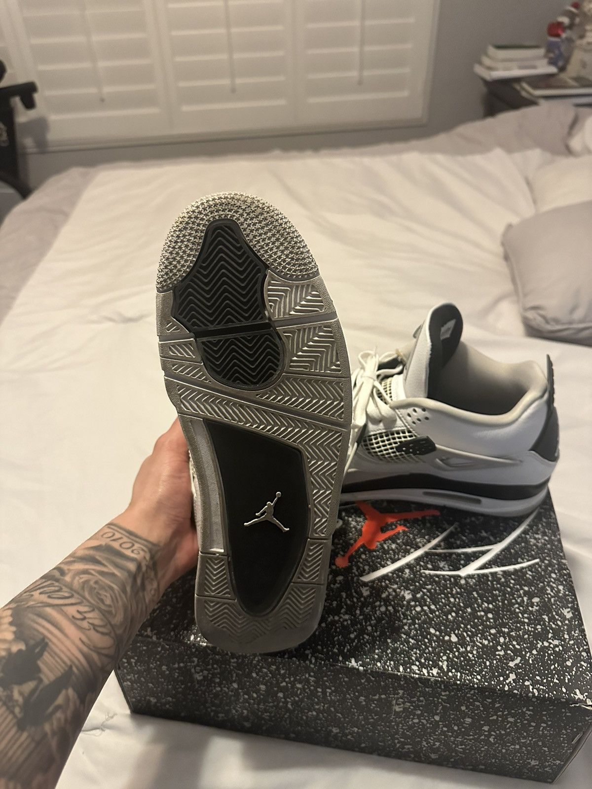 Jordan Brand × Vintage Jordan 4 Military Black Size US 12 / EU 45 - 6 Thumbnail