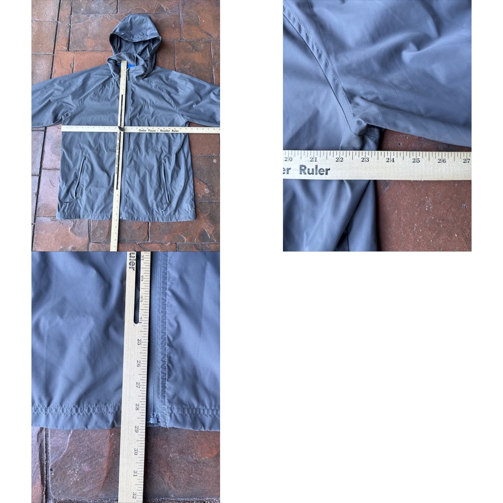 Vintage LL Bean Discovery Hooded Rain Wind Breaker Jacket M Gray Nylon Softshell Logo Windbreaker Men Regular XS? Size US M / EU 48-50 / 2 - 8 Thumbnail
