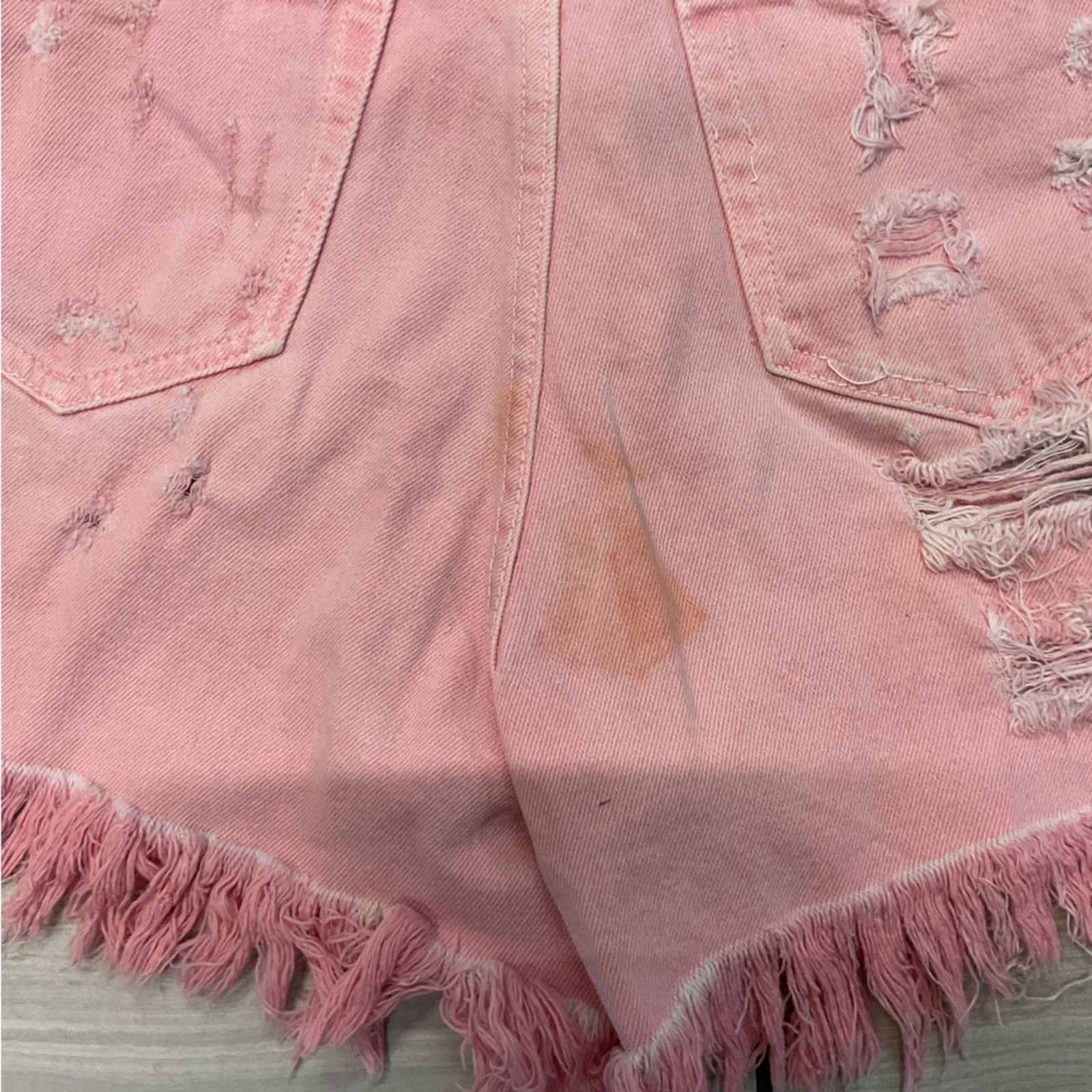 Zara Zara Distressed Frayed Pink Shorts Size 28" / US 6 / IT 42 - 5 Thumbnail