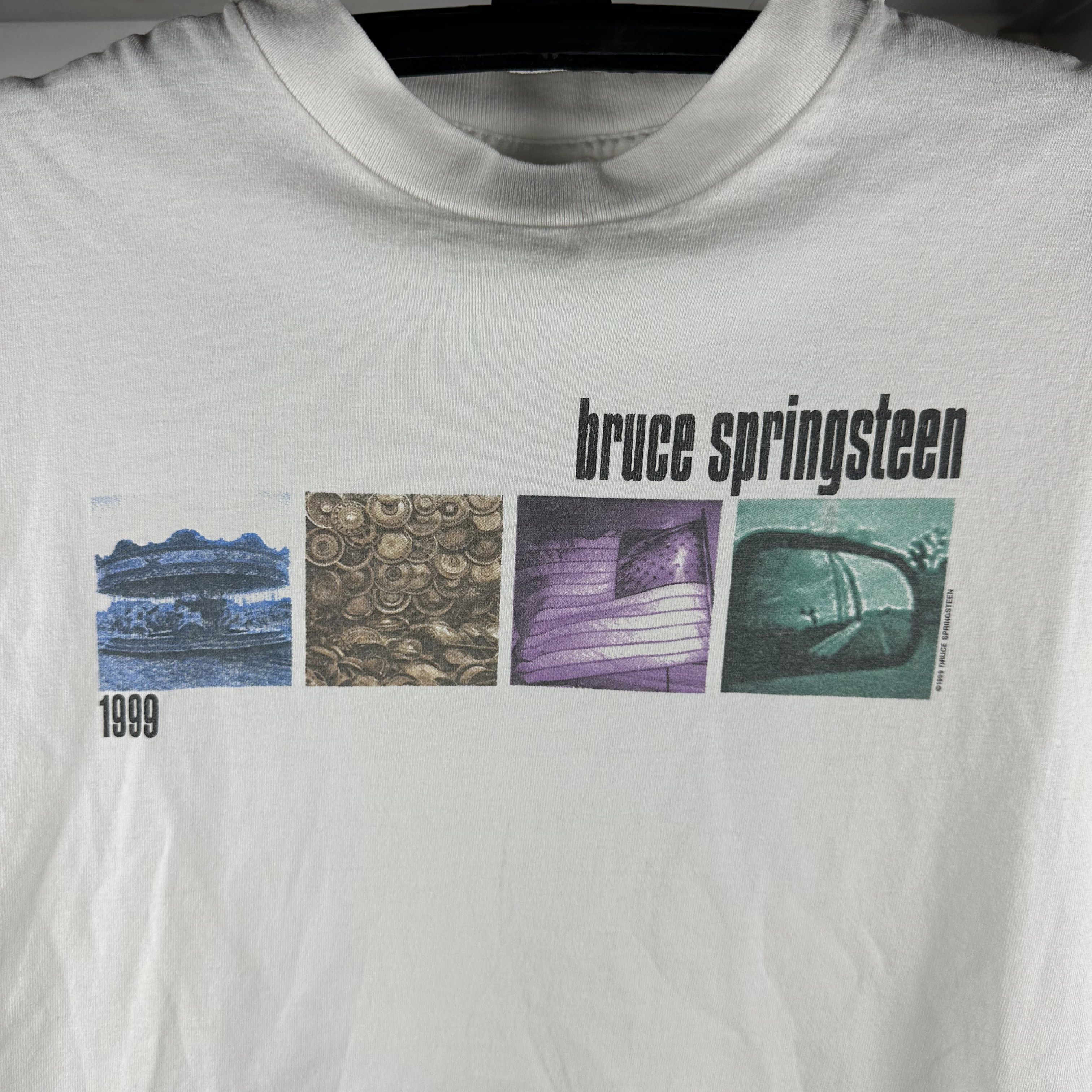 Vintage ​​Vintage 1999 Bruce Springsteen Tour Concert T-shirt Size US XL / EU 56 / 4 - 2 Thumbnail