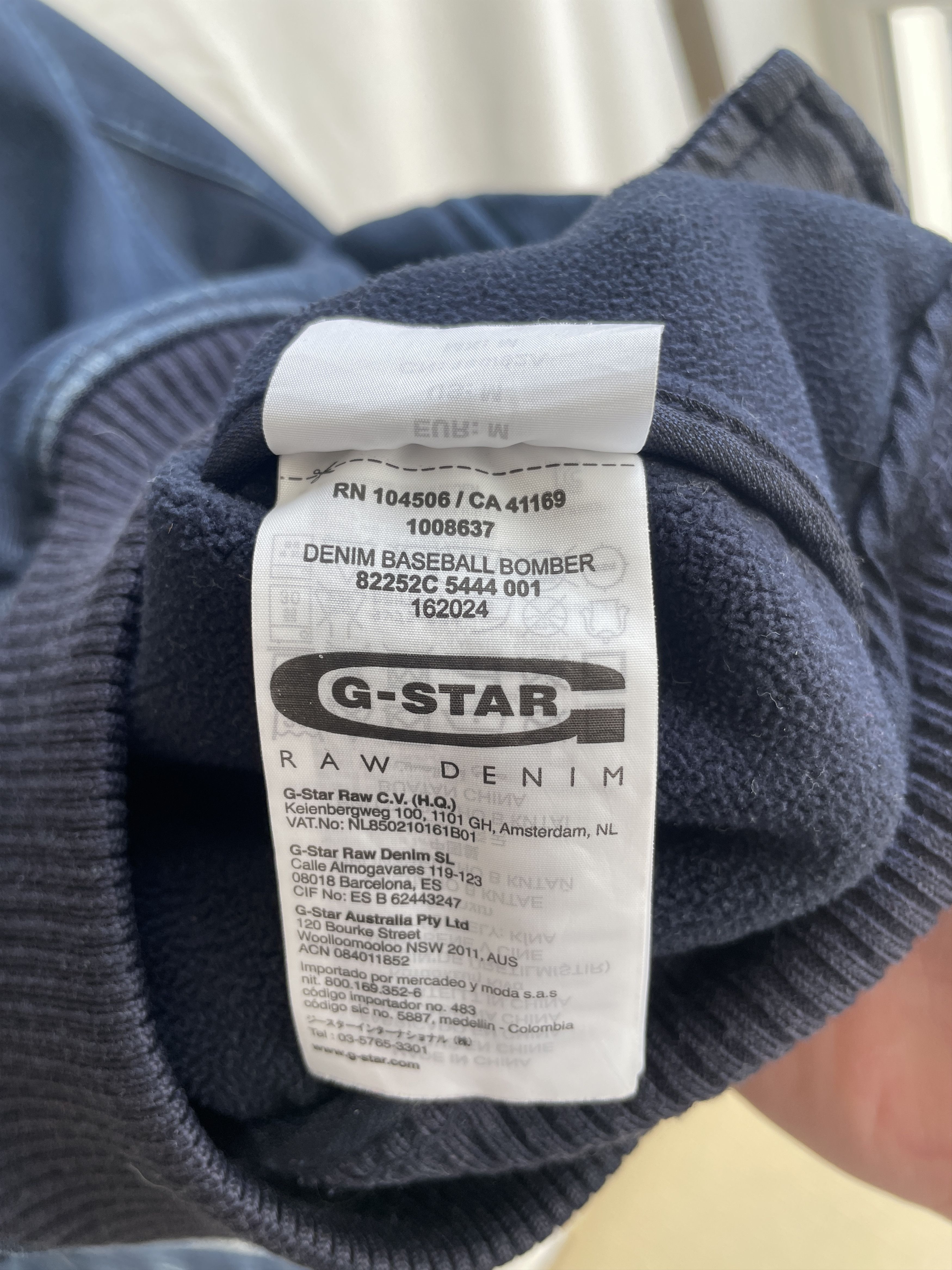 G-Star G-Star Raw Denim Baseball Bomber Jacket Size M Size US M / EU 48-50 / 2 - 12 Thumbnail