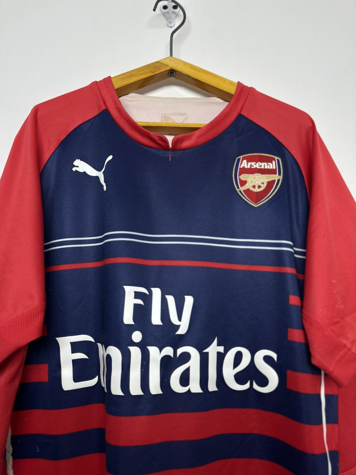 Puma Vintage Arsenal FC Puma Soccer Jersey Men's Red Rare Size US M / EU 48-50 / 2 - 2 Thumbnail