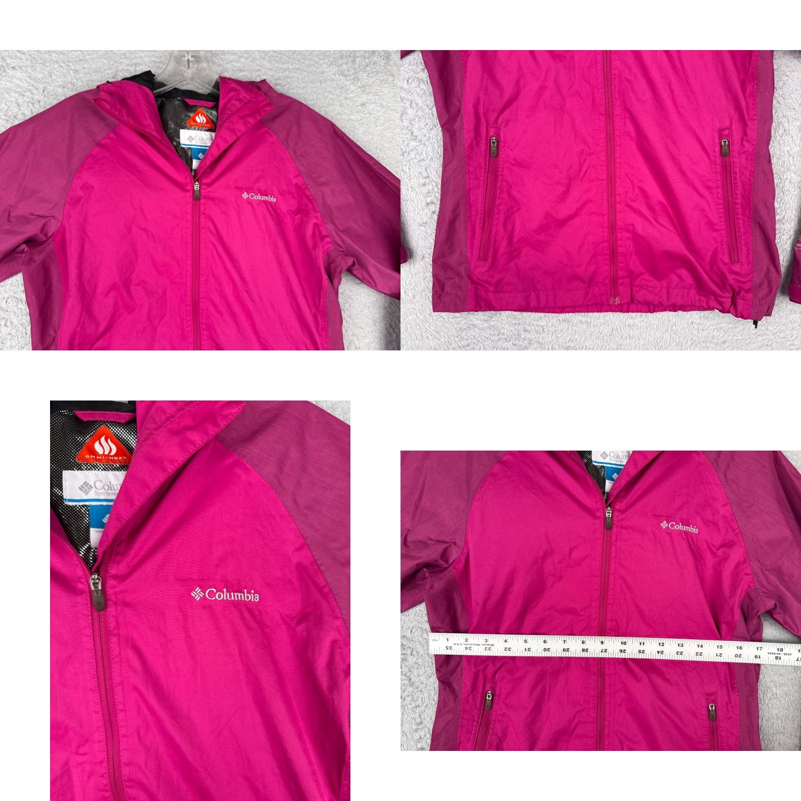 Pinko Columbia Jacket Womens Small Pink Full Zip Omni-Heat Softshell Hooded Jacket Size S / US 4 / IT 40 - 8 Thumbnail