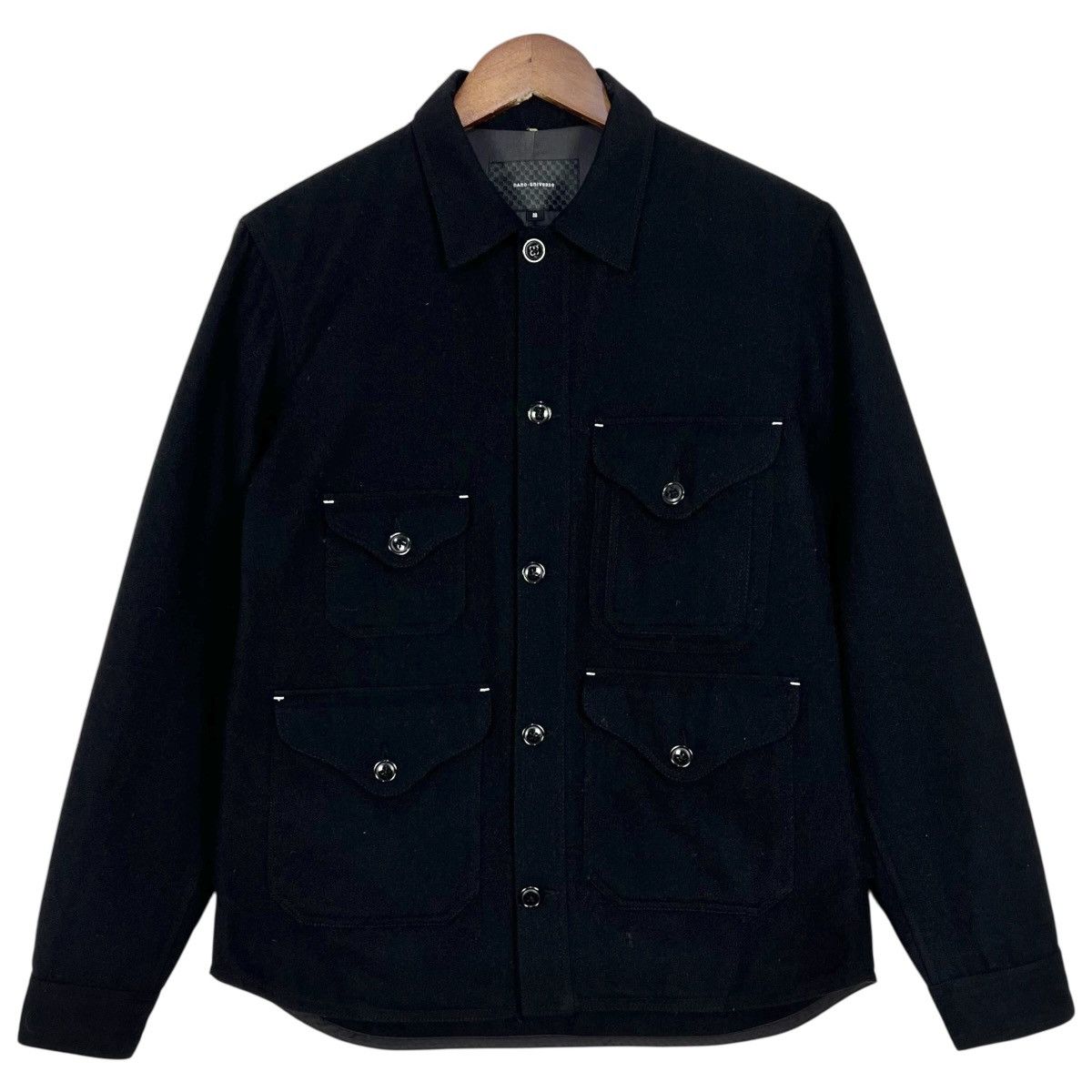 Japanese Brand Nano Universe Padded Pocket Wool Jacket Size US M / EU 48-50 / 2 - 1 Thumbnail