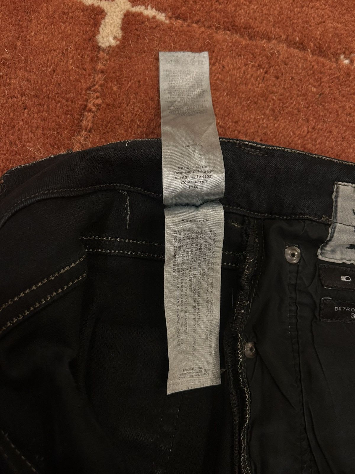 Rick Owens Drkshdw Rick Owens Detroit Cut Wax Denim Size US 32 / EU 48 - 9 Thumbnail
