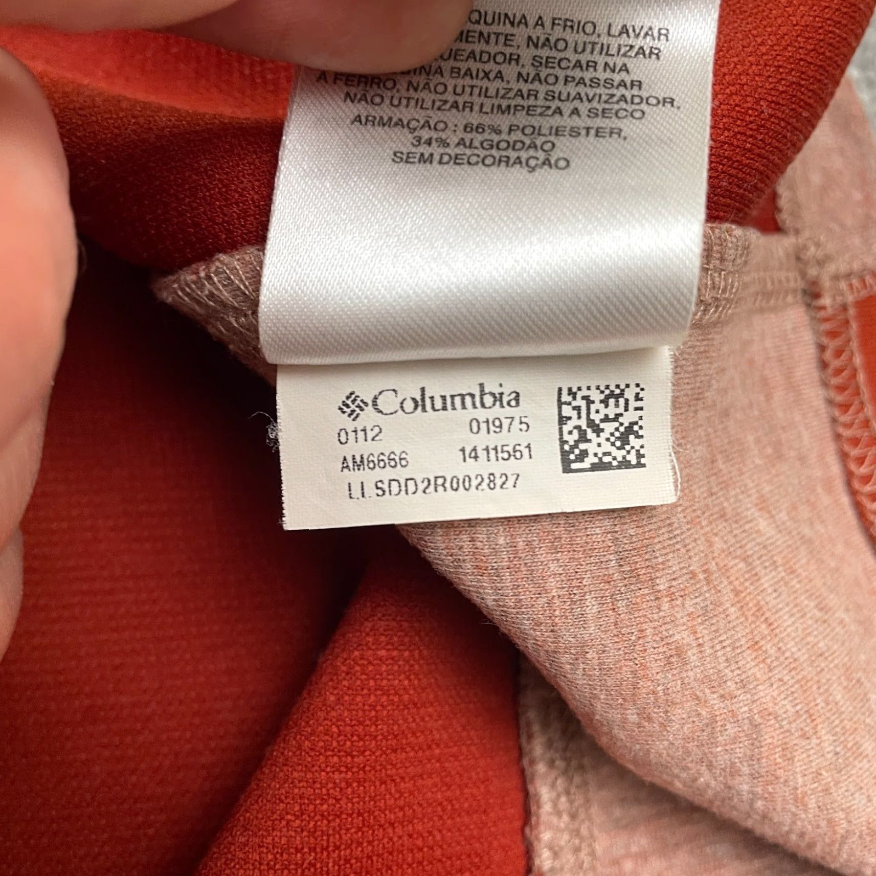 Vintage Columbia Sweatshirt Mens 2XL Orange 1/4 Zip Pullover Fleece Logo Zip Breathing Lightweight Classic Outdoor Hiking Walking Shirt Size US XXL / EU 58 / 5 - 6 Thumbnail