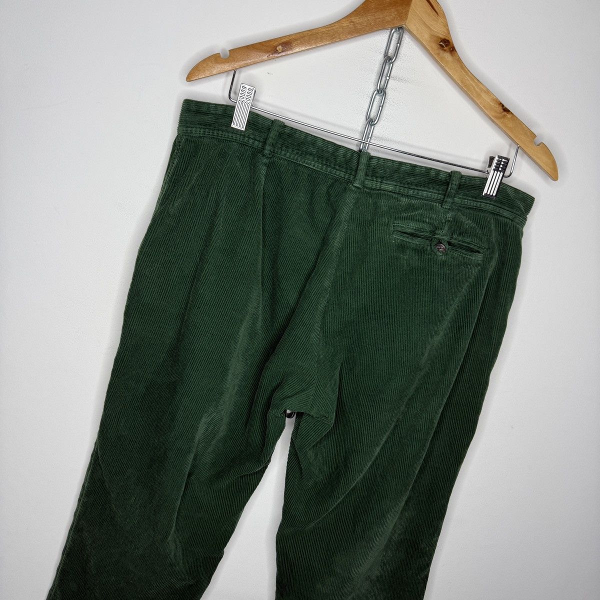 Balenciaga Balenciaga Paris Green Corduroy Trousers Size 28" / US 6 / IT 42 - 9 Thumbnail