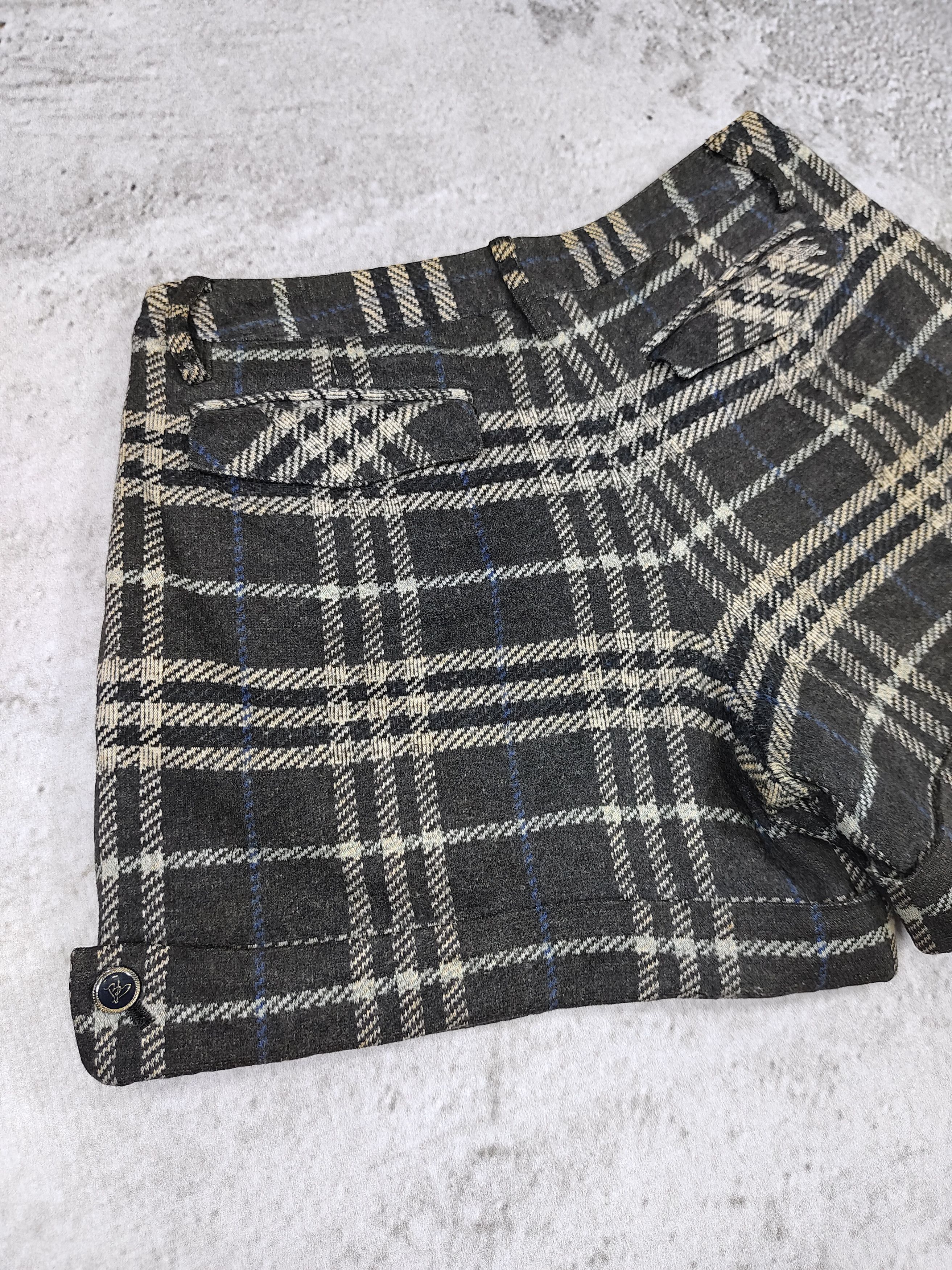 Burberry 2000s Burberry- Archive Y2K Plaid Tailored Mini Shorts Size 28" / US 6 / IT 42 - 6 Thumbnail