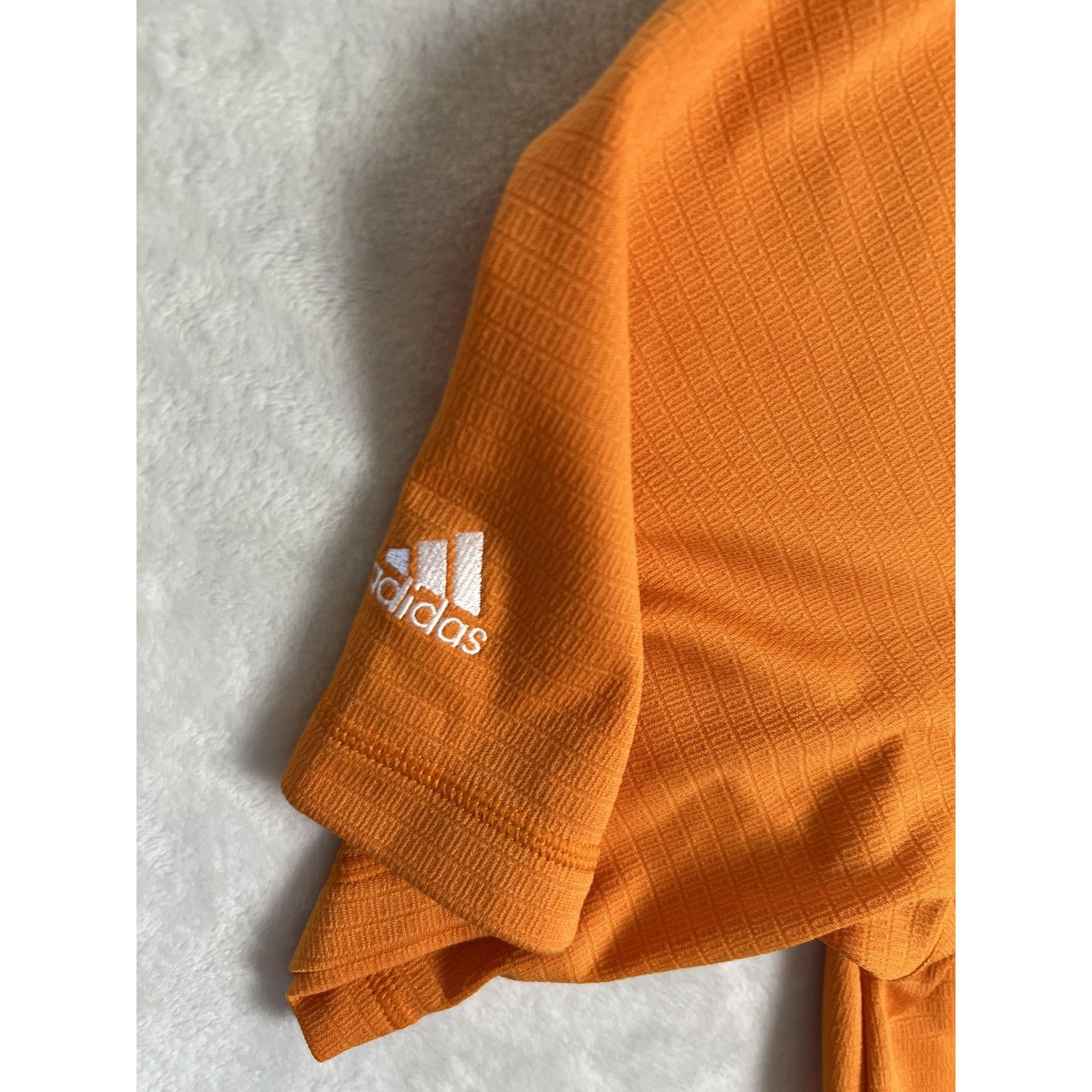 Adidas Adidas Climalite Polo Shirt Mens XL Orange Golf Moisture Wic Size US XL / EU 56 / 4 - 7 Thumbnail