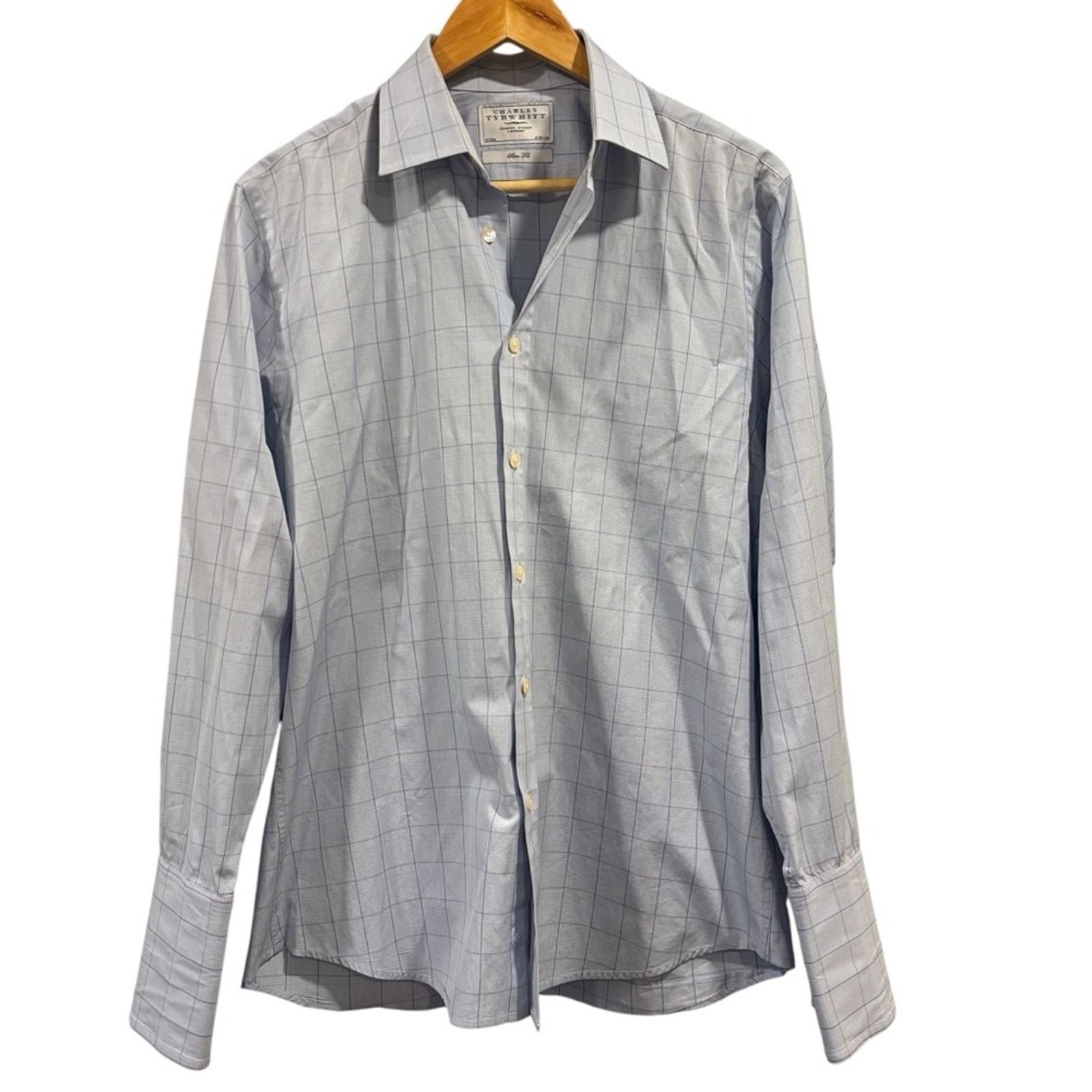 Charles Tyrwhitt CHARLES TYRWHITT Light Blue Dress Shirt, Size 16/33inch Size US S / EU 44-46 / 1 - 1 Thumbnail