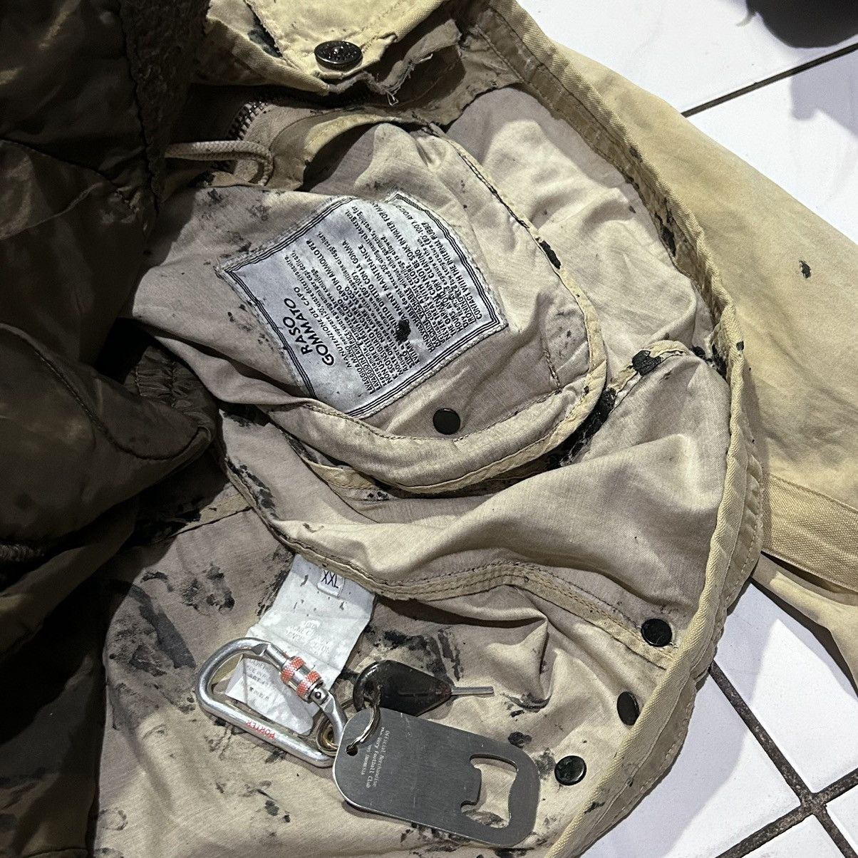Massimo Osti × Stone Island × Vintage Destroyed worn Stone Island Raso Gommato vtg dutchrope liner Size US XXL / EU 58 / 5 - 9 Thumbnail