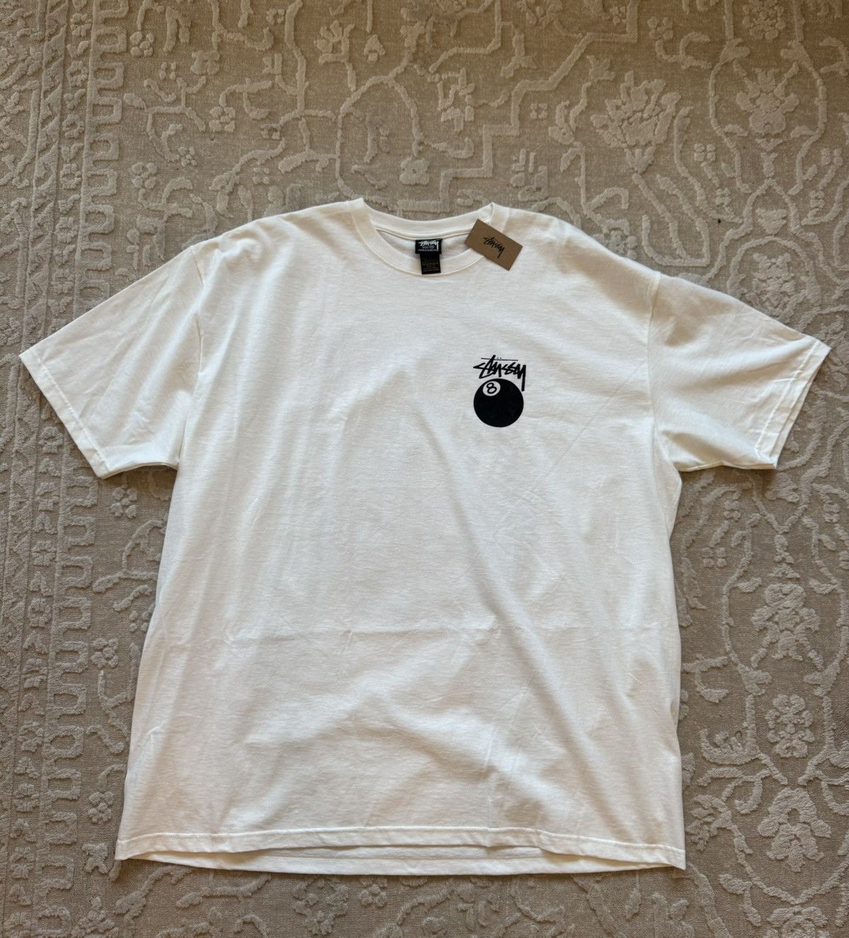 【美品】Stussy 8ボール ホワイト ／ XXLサイズ Stussy PLUSH TEE 8 Ball - White size XXL | eBay