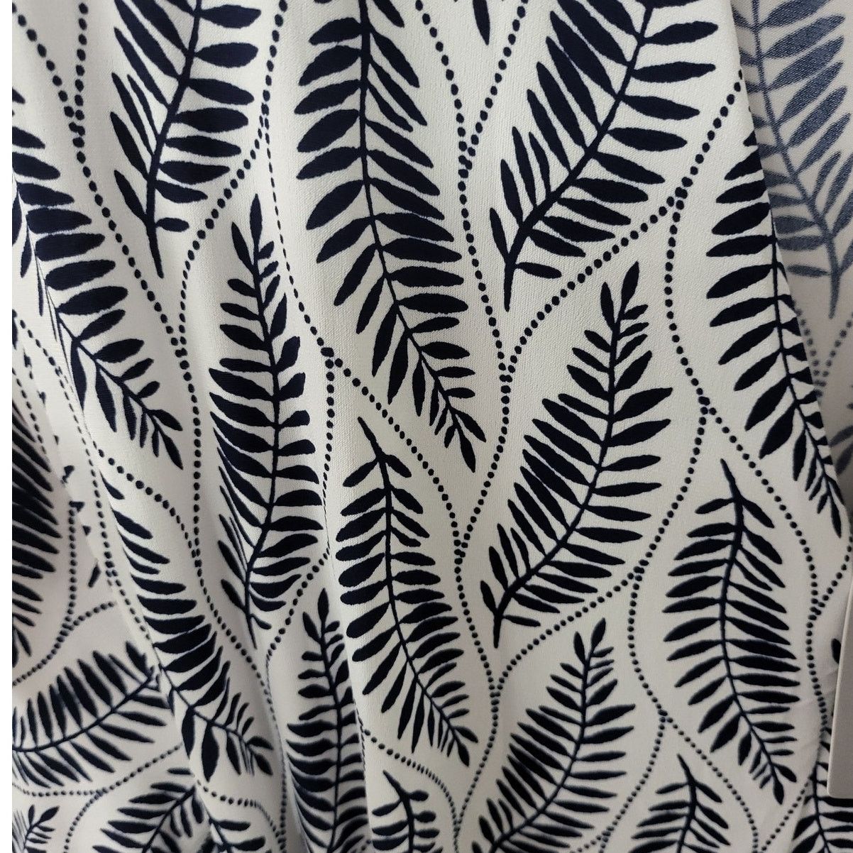 Preston & York Preston & York Sydney Jersey V Neck Dress/Navy Leaf - XXL Size XXL / US 16-18 / IT 52-54 - 4 Thumbnail