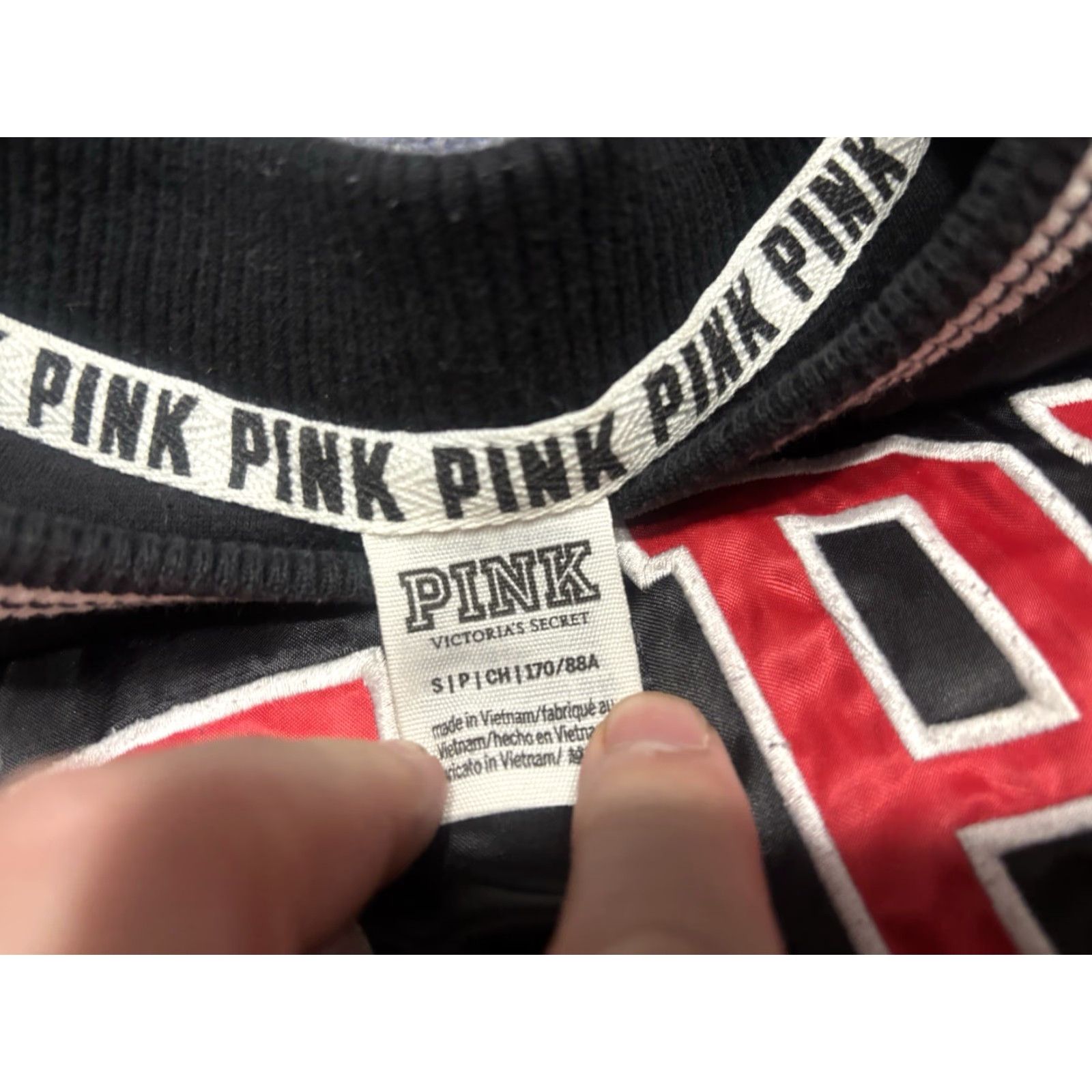 Pinko PINK Women S Full Zip Bomber Jacket Logo Multicolor Solid Short Sleeve Size S / US 4 / IT 40 - 2 Thumbnail