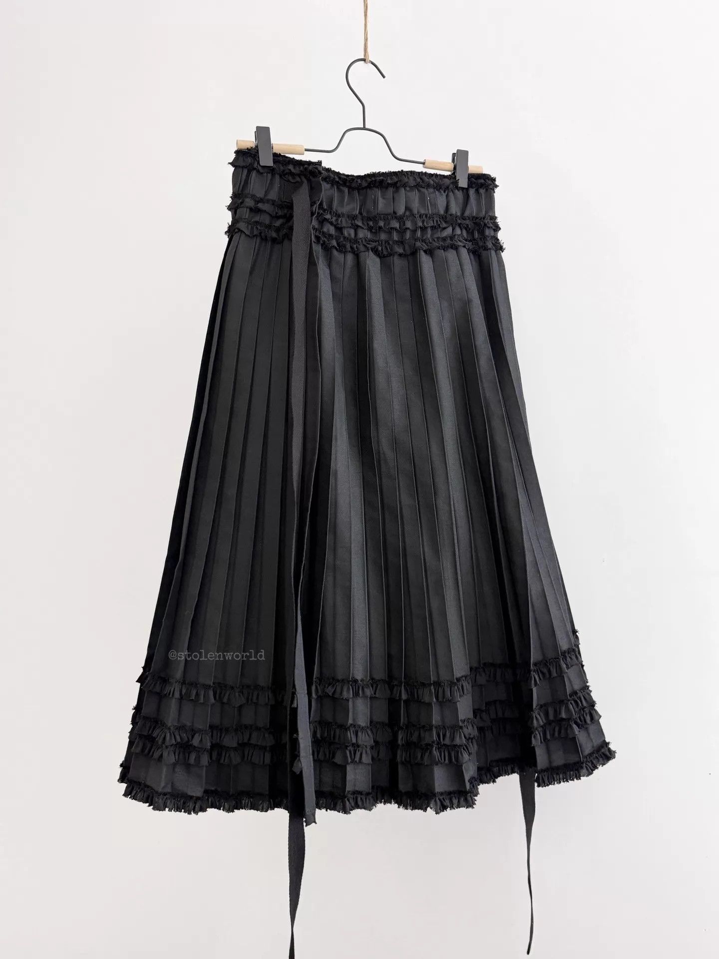 Comme des Garcons Comme des Garcons Tao 2022SS Wraparound Lace Pleated Skirt Size M / US 6-8 / IT 42-44 - 6 Thumbnail