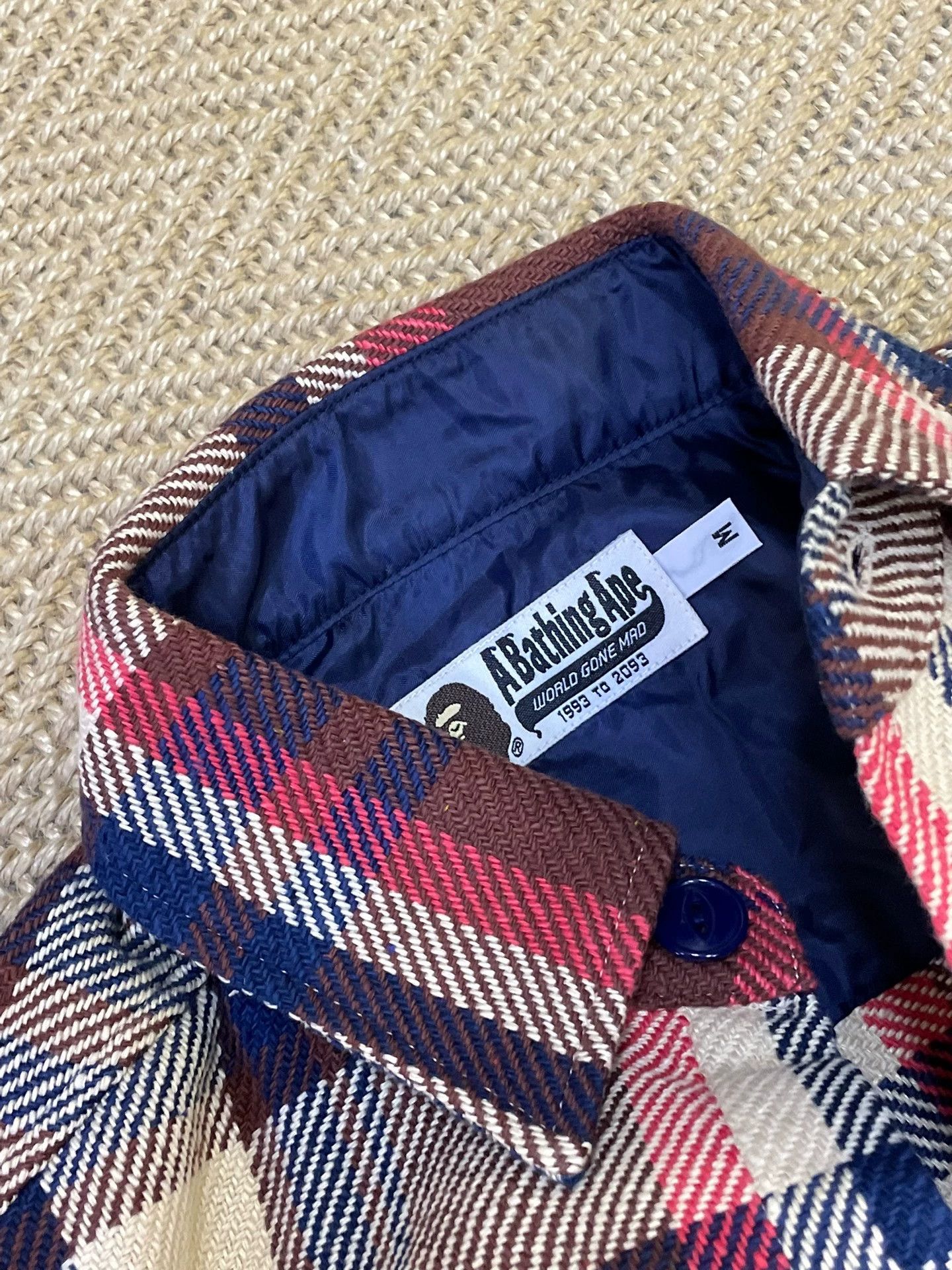 Bape BAPE Ape Head Patch Kimura Check Shirt Jacket NIGO M New Size US M / EU 48-50 / 2 - 6 Thumbnail