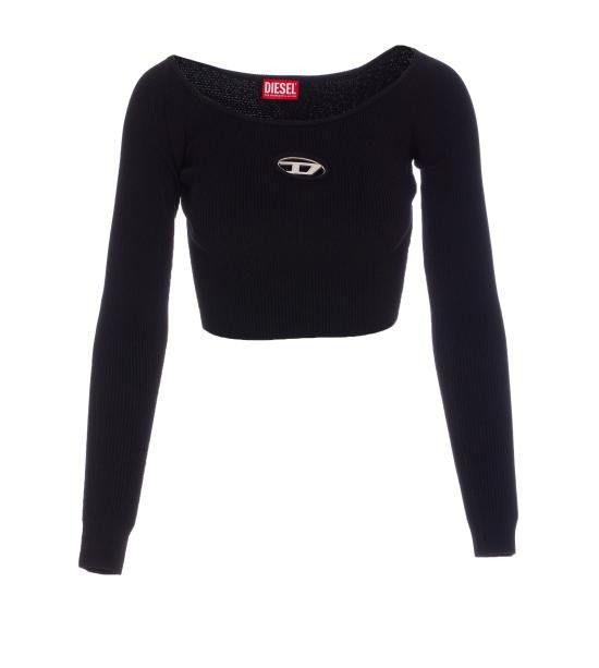 Diesel DIESEL Women Sweater A14189 0DLAX9XX Black Size S / US 4 / IT 40 - 1 Thumbnail