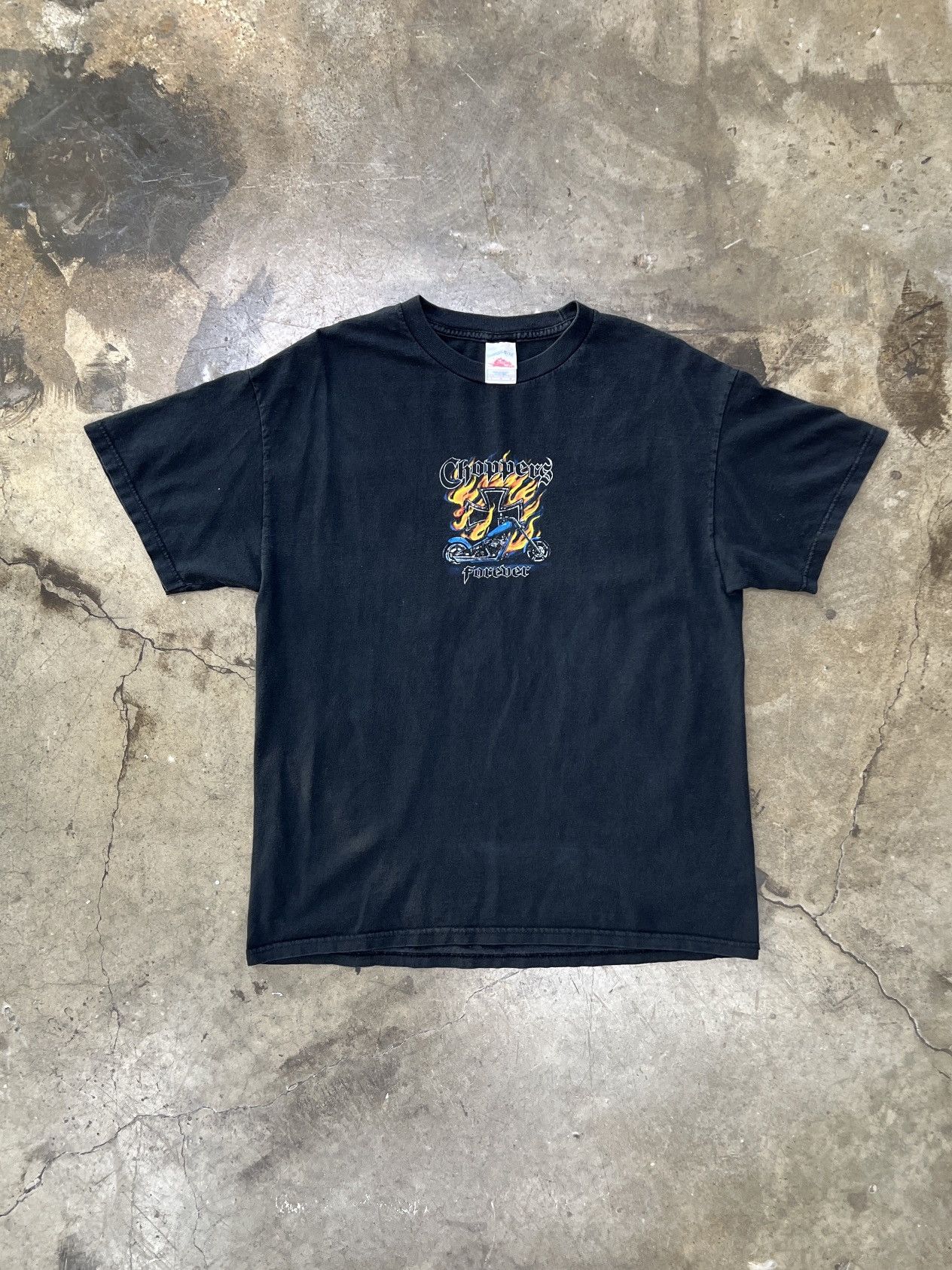 West Coast Choppers Vintage Choppers Forever Motorcycle Flame Tee Large Size US L / EU 52-54 / 3 - 5 Thumbnail