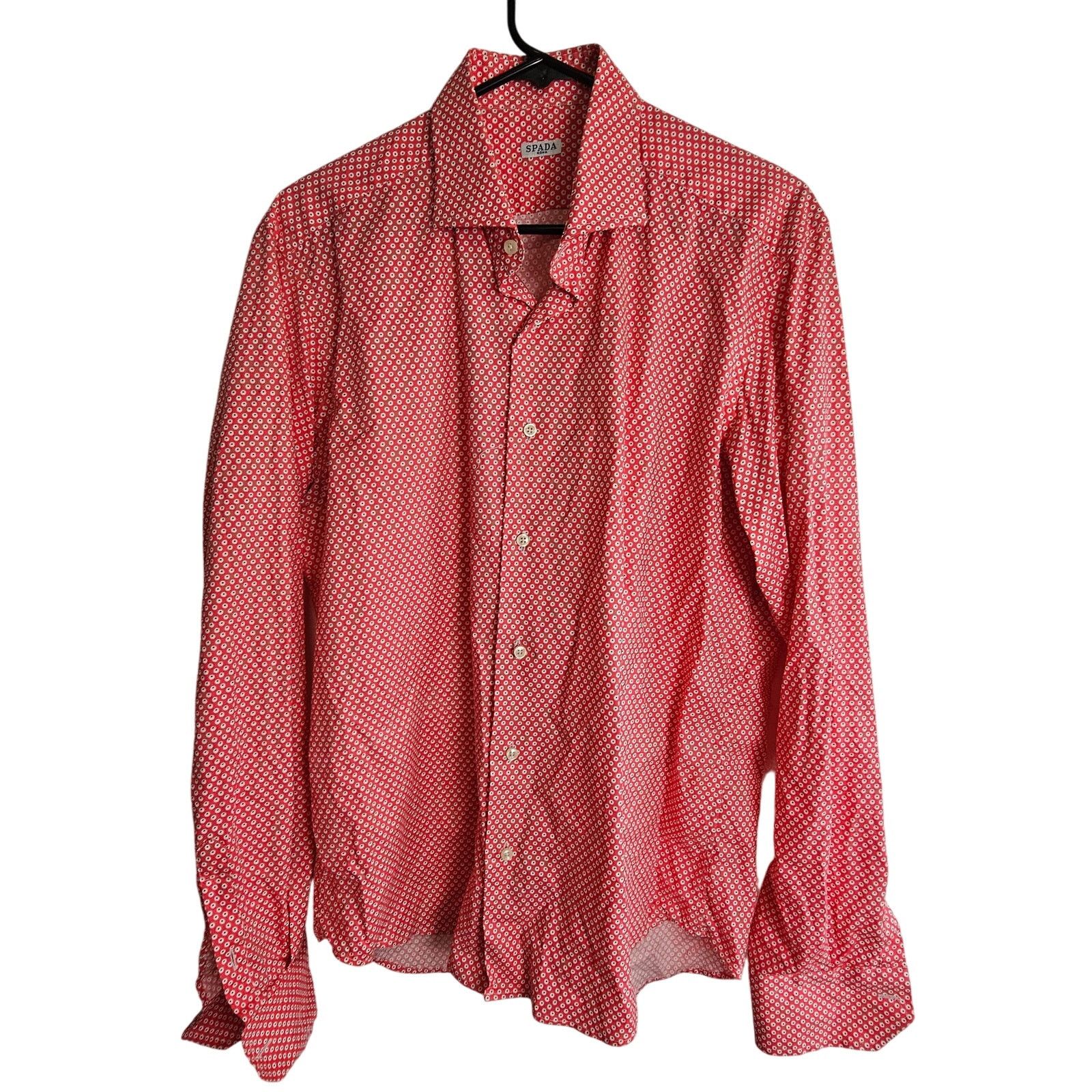 Jack Spade Spada Roma Mens Floral Button Shirt Size 41 Spread Collar Size US L / EU 52-54 / 3 - 1 Thumbnail