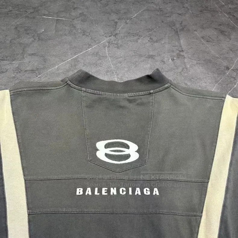 Balenciaga Balenciaga 24FW Distressed Racing Short Sleeve. Size US M / EU 48-50 / 2 - 5 Thumbnail