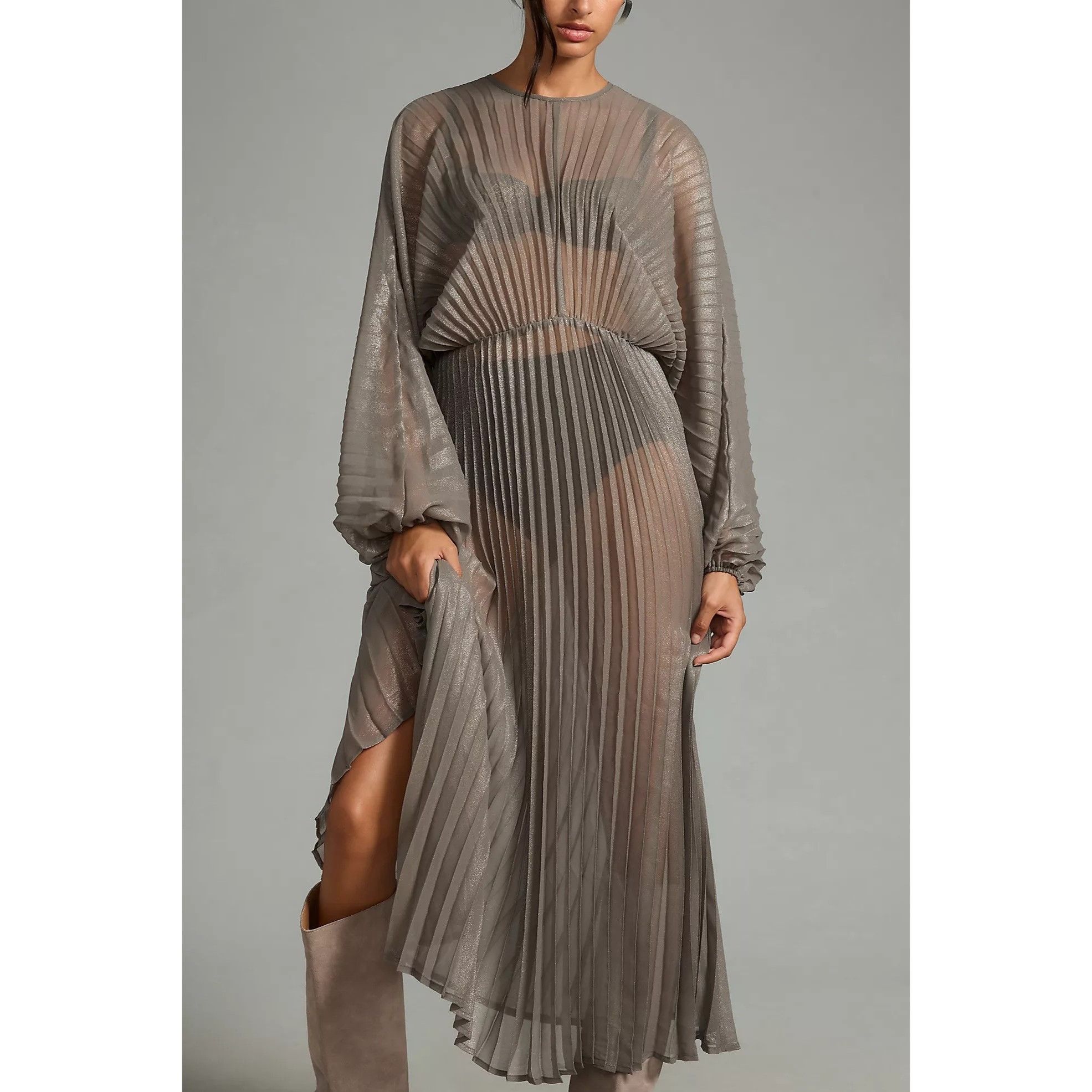 Anthropologie Anthropologie Pleated Kaftan Size ONE SIZE - 3 Thumbnail